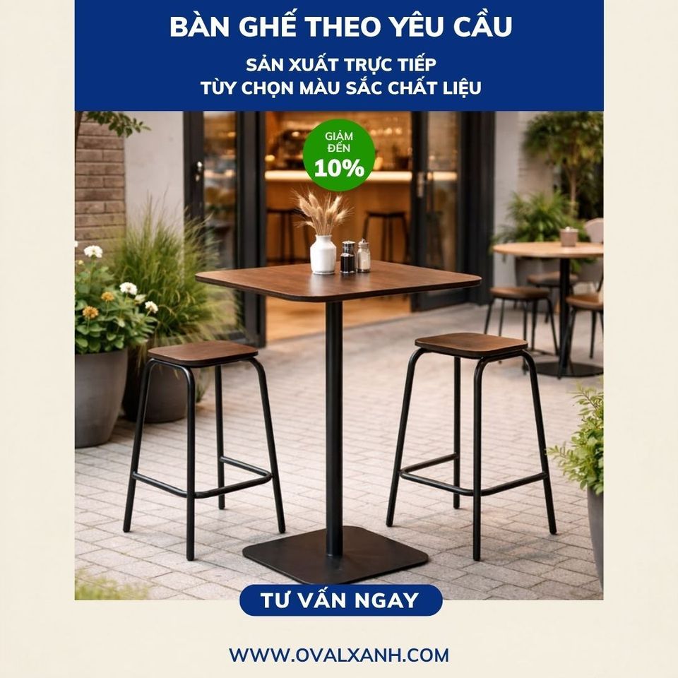 ✨ Giải pháp ghế bọc nỉ/da cao cấp kiến tạo không gian nhà hàng sang trọng
✅ Báo giá giá xưởng: Cung cấp báo giá trực tiếp tận xưởng sản xuất, tối ưu chi phí, không qua mua bán trung gian.
✅ Chiết khấu chốt đơn: Giảm giá 10% off cho đơn hàng dự án, áp dụng chính sách sỉ/lẻ và hỗ trợ chốt đơn nhanh chóng.
✅ Gia công theo bản vẽ: Tùy chỉnh chất liệu vải nỉ/da cao cấp, đa dạng bảng màu bọc ghế và màu sơn tĩnh điện khung chân sắt theo thiết kế.
================================
🎯 207C, Nguyễn Xí, Phường Bình Thạnh, Hồ Chí Minh
📞 Điện thoại: 0903 997496 (Ovalxanh K) (CALL/ZALO)
📩 : contact@ovalxanh.com hoặc ovalxanh@gmail.com
🌐 Website: ovalxanh.com và sanxuatbanghecafe.com
#OvalXanh #Inox #BanGheCafe #DecorQuanCafe #BanGheNhaHang