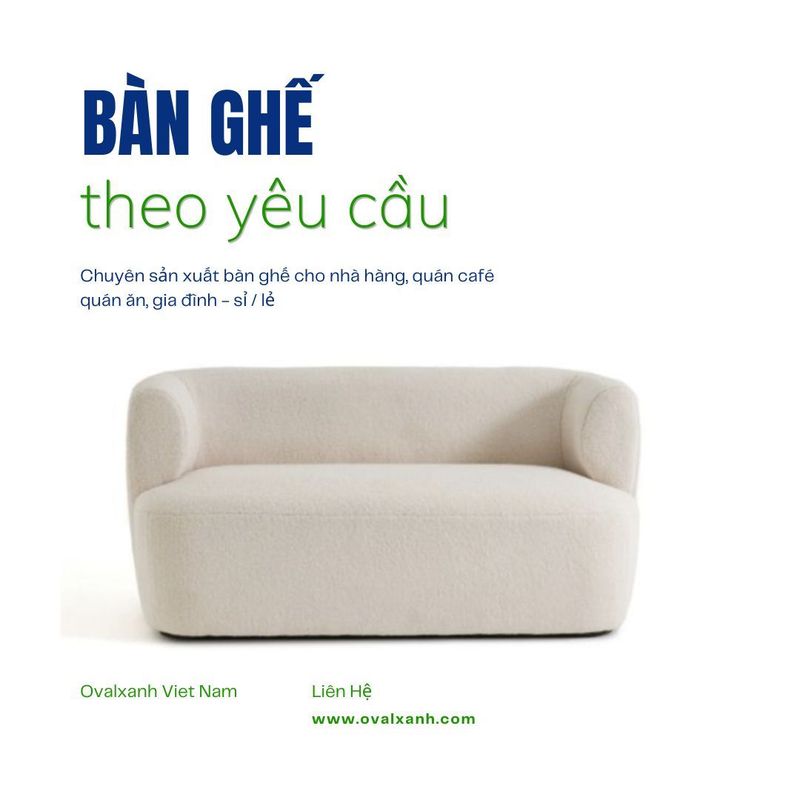 ✨ Điểm nhấn êm ái kiến tạo không gian thư giãn sang trọng
✅ Báo giá giá xưởng: Cung cấp báo giá trực tiếp tận xưởng sản xuất, tối ưu chi phí, không qua mua bán trung gian.
✅ Chiết khấu chốt đơn: Giảm giá 10% off cho đơn hàng dự án, áp dụng chính sách sỉ/lẻ và hỗ trợ chốt đơn nhanh chóng.
✅ Gia công theo bản vẽ: Tùy chỉnh chất liệu vải xù/nỉ/da bọc, kiểu dáng chân gỗ và kích thước sofa văng băng dài chuẩn theo thiết kế.
================================
🎯 207C, Nguyễn Xí, Phường Bình Thạnh, Hồ Chí Minh
📞 Điện thoại: 0903 997496 (Ovalxanh K) (CALL/ZALO)
📩 : contact@ovalxanh.com hoặc ovalxanh@gmail.com
🌐 Website: ovalxanh.com và sanxuatbanghecafe.com
#OvalXanh #Inox #BanGheCafe #DecorQuanCafe #BanGheNhaHang