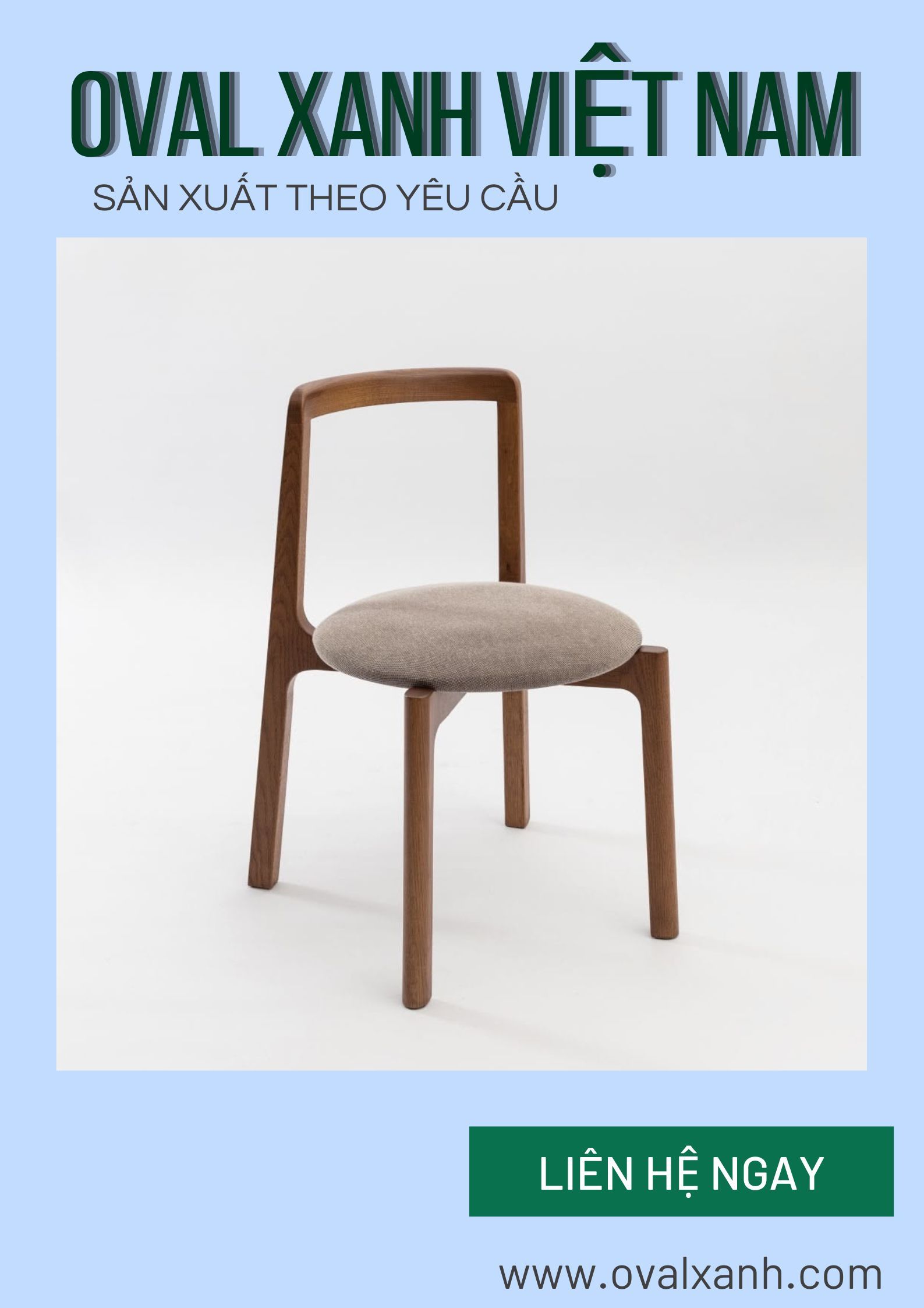 ✨ GHẾ GỖ – VẺ ĐẸP TỰ NHIÊN, BỀN BỈ THEO THỜI GIAN ✨
Ghế gỗ là lựa chọn được yêu thích nhờ thiết kế tinh tế, chất liệu bền đẹp và dễ dàng kết hợp với nhiều phong cách nội thất. Từ quán cà phê, nhà hàng đến gia đình hay văn phòng, mỗi mẫu ghế đều mang đến sự thoải mái, chắc chắn và tạo điểm nhấn sang trọng cho không gian.
Được gia công tỉ mỉ từ chất liệu gỗ chất lượng, sản phẩm có độ bền cao, sử dụng lâu dài và luôn giữ được vẻ đẹp tự nhiên theo thời gian.
✅ Gỗ tự nhiên chắc chắn, bền đẹp
✅ Thiết kế hiện đại, đa dạng mẫu mã
✅ Phù hợp nhiều không gian sử dụng
✅ Hỗ trợ giao hàng tận nơi
================================
🎯 207C, Nguyễn Xí, Phường Bình Thạnh, Hồ Chí Minh
📞 Điện thoại: 0939 546 469 (Trang) (CALL/ZALO)
📩 : contact@ovalxanh.com hoặc ovalxanh@gmail.com
🌐 Website: ovalxanh.com và sanxuatbanghecafe.com
#OvalXanh #BanGheCafe #DecorQuanCafe #BanGheNhaHang  #BanGheKhachSan #BanGheF&B