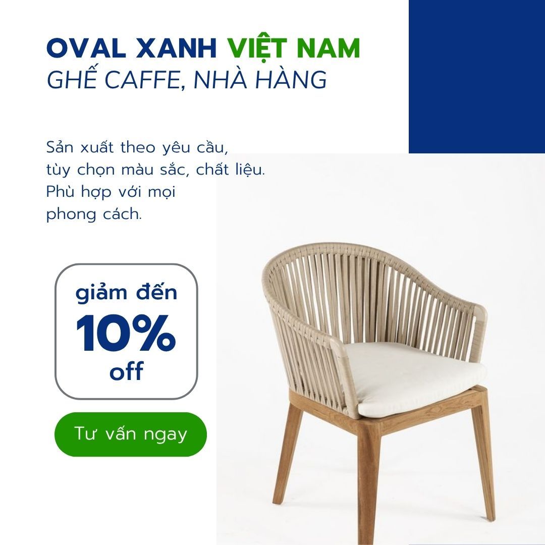 🌿 BÁO GIÁ XƯỞNG OVAL XANH — GHẾ CAFE, NHÀ HÀNG ĐAN MÂY & DÂY DÙ