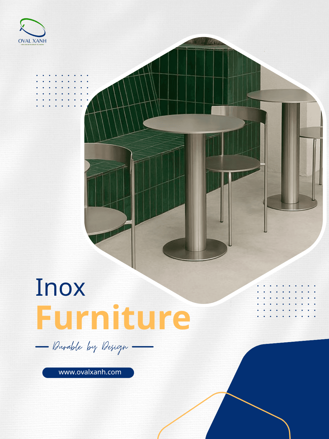 ✨ BÀN GHẾ INOX – BỀN ĐẸP, DỄ DÙNG, HỢP MỌI KHÔNG GIAN

Không gian quán cần một bộ bàn ghế bền, chắc mà vẫn đẹp?
👉 Bàn ghế inox là lựa chọn đáng cân nhắc cho nhà hàng, quán café, sân vườn và khu vực ngoài trời.

✔️ Khung inox chắc chắn – chịu lực tốt, sử dụng lâu dài
✔️ Bề mặt dễ vệ sinh – phù hợp môi trường ăn uống, sử dụng thường xuyên
✔️ Thiết kế gọn gàng, hiện đại – dễ phối với nhiều phong cách nội thất
✔️ Ứng dụng linh hoạt – từ quán café, nhà hàng đến sân vườn, ban công
✔️ Nhận làm theo kích thước & số lượng theo nhu cầu dự án

🎯 207C Nguyễn Xí, P.Bình Thạnh, TP. Hồ Chí Minh
📞  0938 146 086 (CALL/ZALO)
📩  Contact@ovalxanh.com / ovalxanh@gmail.com
🌐  ovalxanh.com / sanxuatbanghecafe.com

#OvalXanh #BanGheInox #BanGheNhaHang #BanGheCafe #NoiThatNhaHang #NoiThatCafe #BanGheNgoaiTroi #NoiThatQuanCafe