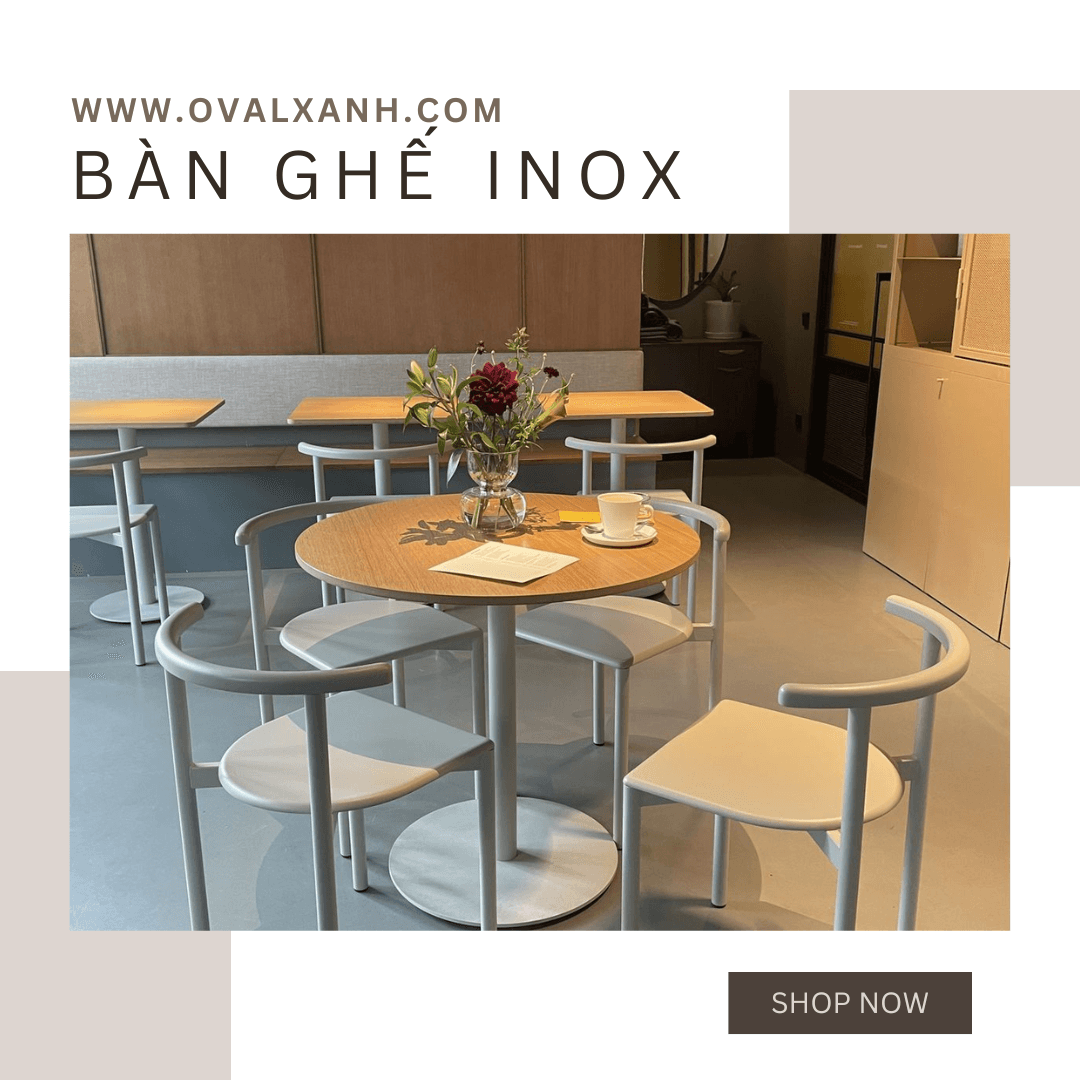 ✨ BÀN GHẾ INOX – BỀN ĐẸP, CHẮC CHẮN, GIÁ TỐT CHO MỌI CÔNG TRÌNH ✨