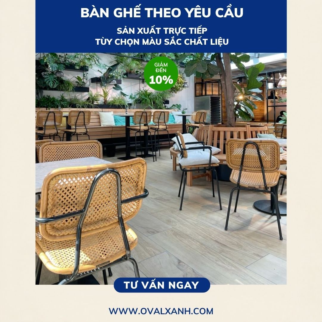 🍹GHẾ BAR & SOFA ĐAN DÂY OUTDOOR | BÁO GIÁ GIẢM ĐẾN 10% TẠI XƯỞNG OVAL XANH
