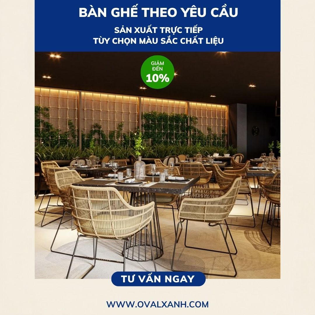 🍹GHẾ BAR & SOFA ĐAN DÂY OUTDOOR | BÁO GIÁ GIẢM ĐẾN 10% TẠI XƯỞNG OVAL XANH