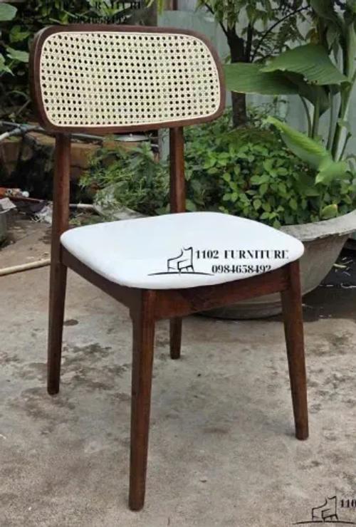 GHẾ Gỗ Cao su MÂY NHỰA SI THƯỜNG VẢI Tiêu chuẩn