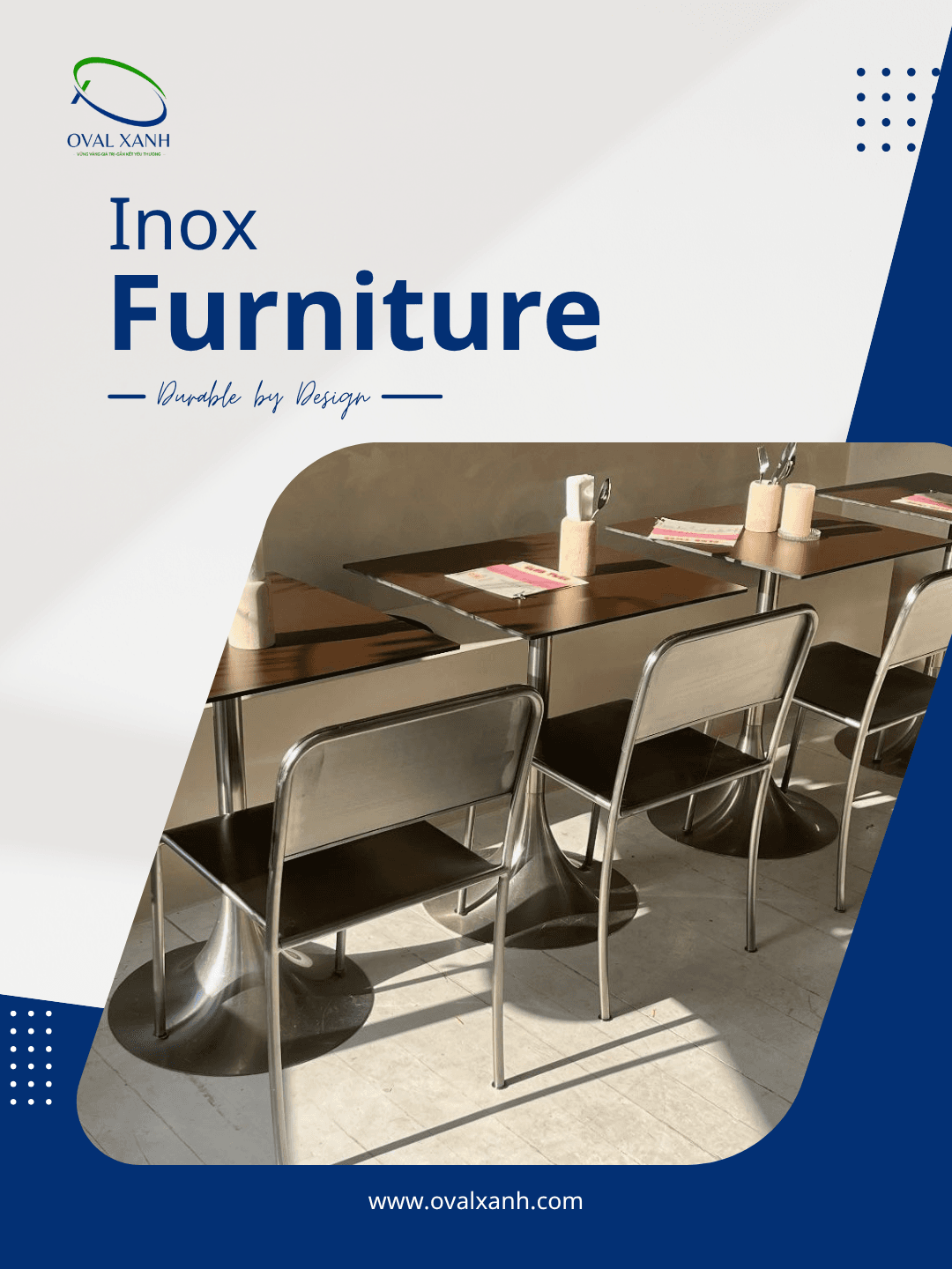 ✨ BỀN BỈ TỪ CHẤT LIỆU – NỔI BẬT TRONG TỪNG KHÔNG GIAN ✨

Bàn ghế inox với thiết kế chắc chắn, hiện đại, dễ vệ sinh và phù hợp cho nhiều không gian từ quán ăn, nhà hàng đến sân vườn.
Đầu tư một lần – sử dụng bền lâu, tiết kiệm chi phí về sau!

📌 Nhận gia công bàn ghế inox theo kích thước và mẫu yêu cầu.

🎯 207C Nguyễn Xí, P.Bình Thạnh, TP. Hồ Chí Minh
📞  0938 146 086 (CALL/ZALO)
📩  Contact@ovalxanh.com / ovalxanh@gmail.com
🌐  ovalxanh.com / sanxuatbanghecafe.com

#banGheInox #NoiThatInox #GiaCongNoiThat #BanGheTheoYeuCau #OvalXanh
