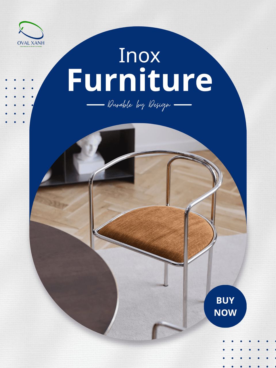 ✨ **Tinh tế trong thiết kế – Bền đẹp theo thời gian**

Sự kết hợp giữa inox sáng bóng và kiểu dáng hiện đại mang đến vẻ đẹp sang trọng, gọn gàng cho mọi không gian. Không chỉ có tính thẩm mỹ cao, chất liệu inox còn dễ vệ sinh, hạn chế ăn mòn và phù hợp với nhu cầu sử dụng lâu dài.

Phù hợp cho quán café, nhà hàng, khách sạn hay không gian gia đình theo phong cách hiện đại.

📩 Inbox Oval Xanh để được tư vấn mẫu mã, kích thước và báo giá phù hợp nhé!

🎯 207C Nguyễn Xí, P.Bình Thạnh, TP. Hồ Chí Minh
📞  0938 146 086 (CALL/ZALO)
📩  Contact@ovalxanh.com / ovalxanh@gmail.com
🌐  ovalxanh.com / sanxuatbanghecafe.com

#OvalXanh #NoiThatCafe #NoiThatNhaHang #BanGheInox #ThietKeNoiThat