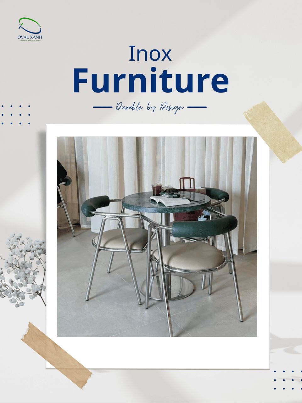 Bền chắc – sáng gọn, hợp nhiều không gian ✨

Một chút ánh inox cũng đủ làm tổng thể bàn ghế trông hiện đại và sang hơn.
Khung inox chắc chắn, bề mặt sáng đẹp, dễ vệ sinh và phù hợp với nhiều phong cách từ quán cà phê, nhà hàng đến không gian gia đình.

✔️ Kết cấu chắc chắn, sử dụng lâu dài
✔️ Dễ lau chùi, ít tốn công bảo dưỡng
✔️ Kiểu dáng linh hoạt, có thể kết hợp nhiều loại mặt bàn
✔️ Nhận làm theo kích thước và mẫu thiết kế

Cần mẫu phù hợp với không gian, cứ gửi hình + kích thước để nhận tư vấn nhé 🤝

🎯 207C Nguyễn Xí, P.Bình Thạnh, TP. Hồ Chí Minh
📞  0938 146 086 (CALL/ZALO)
📩  Contact@ovalxanh.com / ovalxanh@gmail.com
🌐  ovalxanh.com / sanxuatbanghecafe.com

#ovalxanh #inox #bangheinox #noithatcaphe #noithatnhahang #banghenhahang