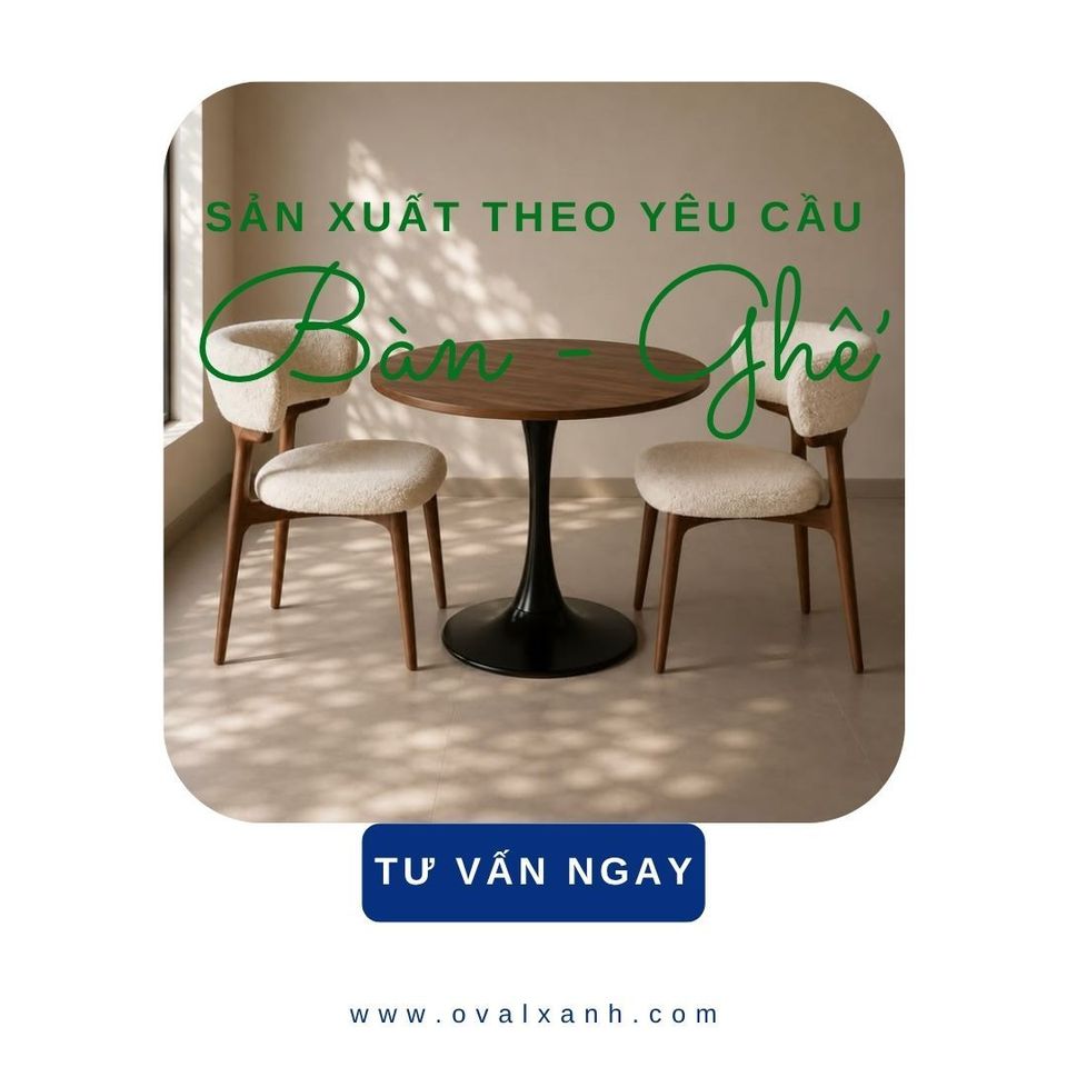 ✨ Nét ấm cúng và thanh lịch cho không gian cafe & nhà hàng
✅ Báo giá giá xưởng: Cung cấp báo giá trực tiếp tận xưởng sản xuất, tối ưu chi phí, không qua mua bán trung gian.
✅ Chiết khấu chốt đơn: Giảm giá 10% off cho đơn hàng dự án, áp dụng chính sách sỉ/lẻ và hỗ trợ chốt đơn nhanh chóng.
✅ Gia công theo bản vẽ: Tùy chỉnh chất liệu khung gỗ tự nhiên, màu vải/da bọc đệm và kích thước bàn tròn cafe chuẩn theo thiết kế.
================================
🎯 207C, Nguyễn Xí, Phường Bình Thạnh, Hồ Chí Minh
📞 Điện thoại: 0903 997496 (Ovalxanh K) (CALL/ZALO)
📩 : contact@ovalxanh.com hoặc ovalxanh@gmail.com
🌐 Website: ovalxanh.com và sanxuatbanghecafe.com
#OvalXanh #Inox #BanGheCafe #DecorQuanCafe #BanGheNhaHang
