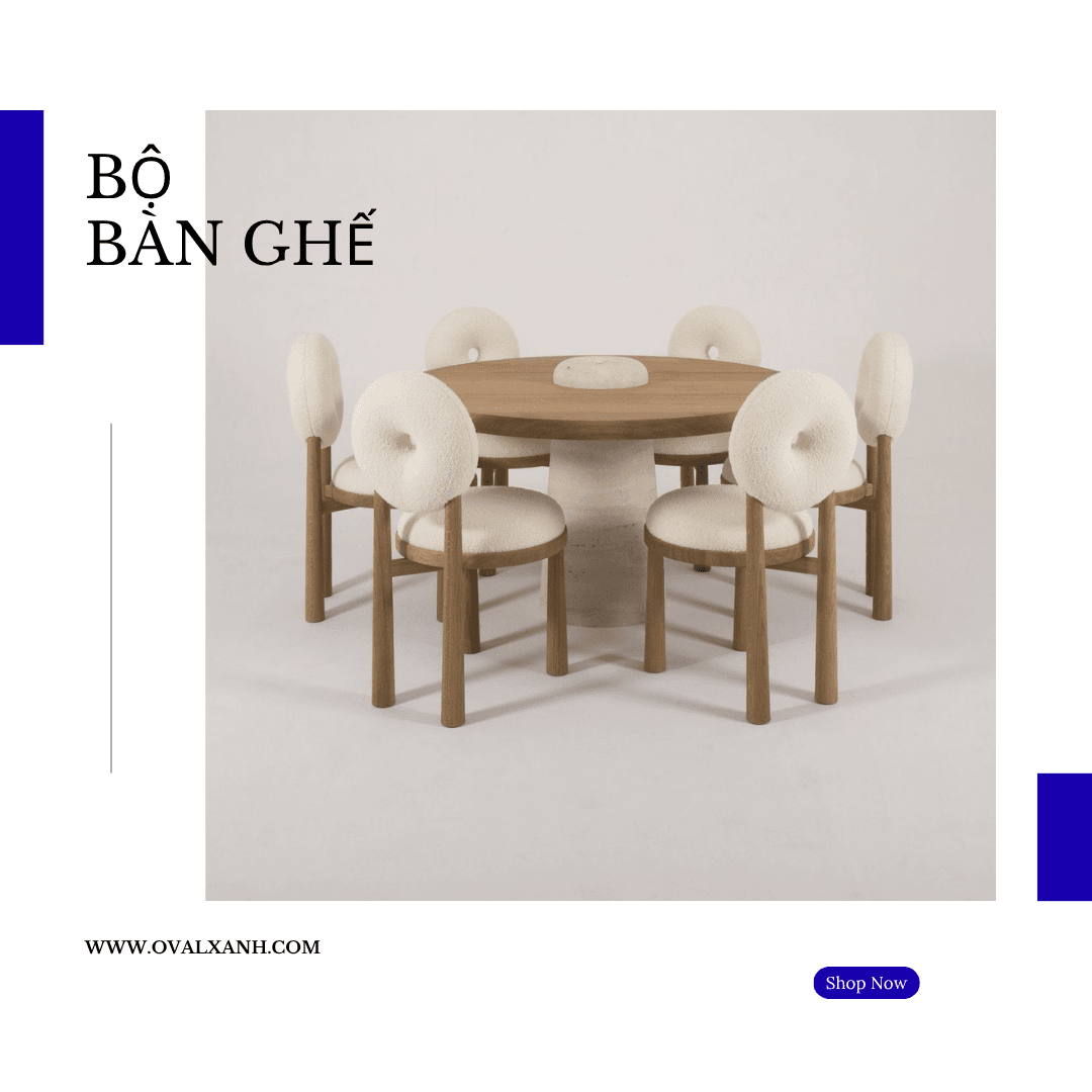 ✨ BỘ BÀN GHẾ ĐẸP – NÂNG TẦM KHÔNG GIAN SỐNG ✨