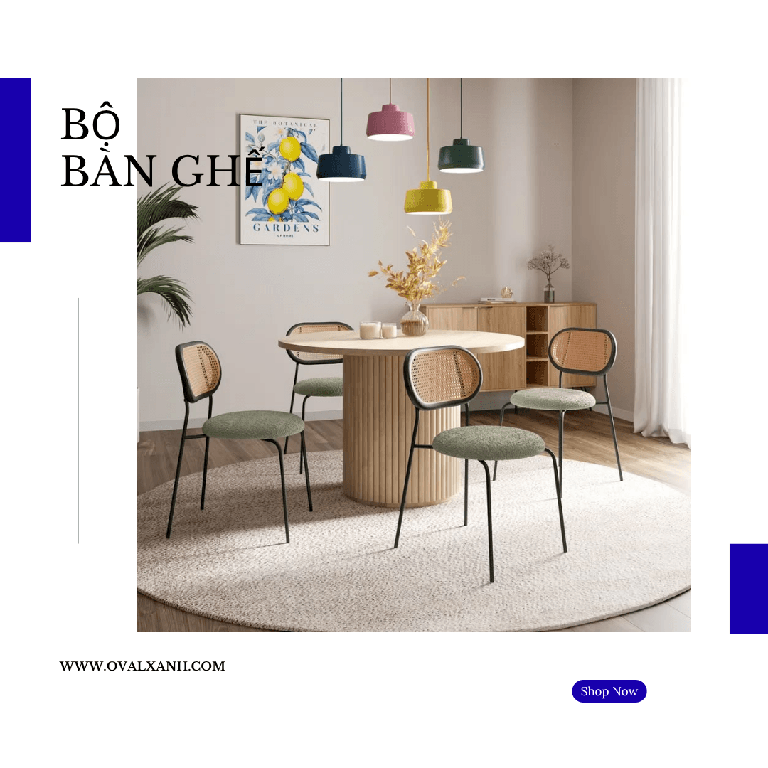 ✨ BỘ BÀN GHẾ ĐẸP – NÂNG TẦM KHÔNG GIAN SỐNG ✨