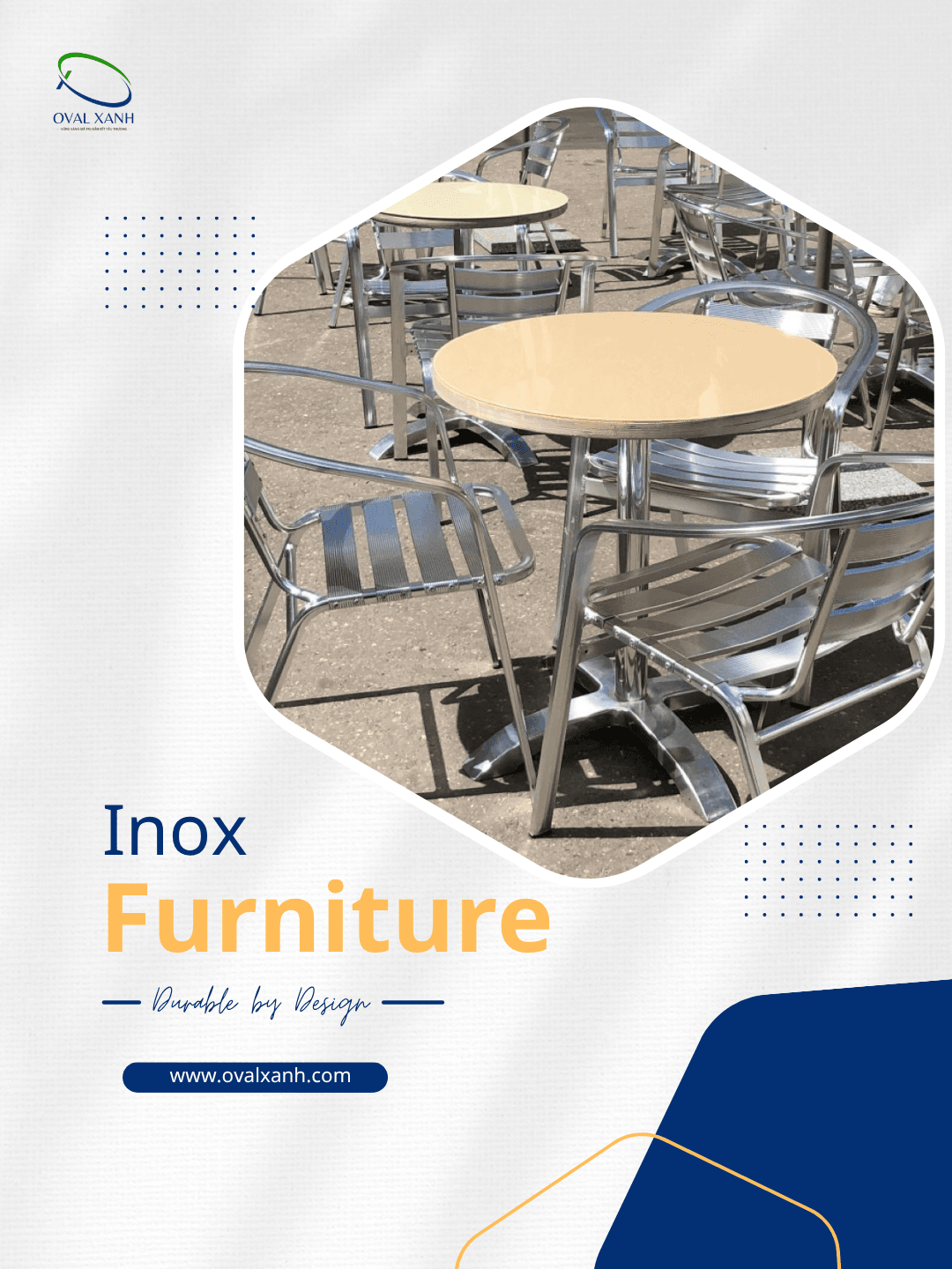 ✨ BÀN GHẾ INOX – BỀN ĐẸP, DỄ DÙNG, HỢP MỌI KHÔNG GIAN

Không gian quán cần một bộ bàn ghế bền, chắc mà vẫn đẹp?
👉 Bàn ghế inox là lựa chọn đáng cân nhắc cho nhà hàng, quán café, sân vườn và khu vực ngoài trời.

✔️ Khung inox chắc chắn – chịu lực tốt, sử dụng lâu dài
✔️ Bề mặt dễ vệ sinh – phù hợp môi trường ăn uống, sử dụng thường xuyên
✔️ Thiết kế gọn gàng, hiện đại – dễ phối với nhiều phong cách nội thất
✔️ Ứng dụng linh hoạt – từ quán café, nhà hàng đến sân vườn, ban công
✔️ Nhận làm theo kích thước & số lượng theo nhu cầu dự án

🎯 207C Nguyễn Xí, P.Bình Thạnh, TP. Hồ Chí Minh
📞  0938 146 086 (CALL/ZALO)
📩  Contact@ovalxanh.com / ovalxanh@gmail.com
🌐  ovalxanh.com / sanxuatbanghecafe.com

#OvalXanh #BanGheInox #BanGheNhaHang #BanGheCafe #NoiThatNhaHang #NoiThatCafe #BanGheNgoaiTroi #NoiThatQuanCafe