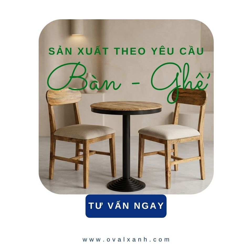 ✨ Nét ấm cúng và thanh lịch cho không gian cafe & nhà hàng
✅ Báo giá giá xưởng: Cung cấp báo giá trực tiếp tận xưởng sản xuất, tối ưu chi phí, không qua mua bán trung gian.
✅ Chiết khấu chốt đơn: Giảm giá 10% off cho đơn hàng dự án, áp dụng chính sách sỉ/lẻ và hỗ trợ chốt đơn nhanh chóng.
✅ Gia công theo bản vẽ: Tùy chỉnh chất liệu khung gỗ tự nhiên, màu vải/da bọc đệm và kích thước bàn tròn cafe chuẩn theo thiết kế.
================================
🎯 207C, Nguyễn Xí, Phường Bình Thạnh, Hồ Chí Minh
📞 Điện thoại: 0903 997496 (Ovalxanh K) (CALL/ZALO)
📩 : contact@ovalxanh.com hoặc ovalxanh@gmail.com
🌐 Website: ovalxanh.com và sanxuatbanghecafe.com
#OvalXanh #Inox #BanGheCafe #DecorQuanCafe #BanGheNhaHang
