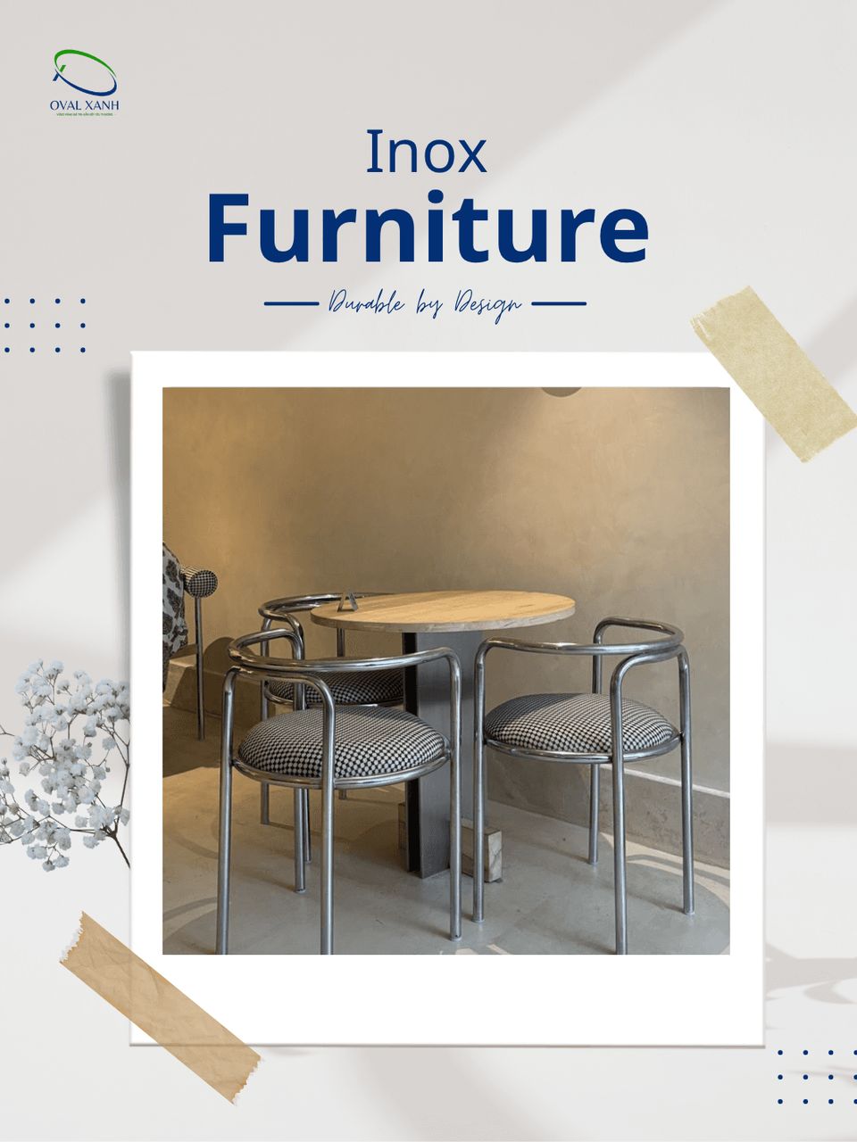 Bền chắc – sáng gọn, hợp nhiều không gian ✨

Một chút ánh inox cũng đủ làm tổng thể bàn ghế trông hiện đại và sang hơn.
Khung inox chắc chắn, bề mặt sáng đẹp, dễ vệ sinh và phù hợp với nhiều phong cách từ quán cà phê, nhà hàng đến không gian gia đình.

✔️ Kết cấu chắc chắn, sử dụng lâu dài
✔️ Dễ lau chùi, ít tốn công bảo dưỡng
✔️ Kiểu dáng linh hoạt, có thể kết hợp nhiều loại mặt bàn
✔️ Nhận làm theo kích thước và mẫu thiết kế

Cần mẫu phù hợp với không gian, cứ gửi hình + kích thước để nhận tư vấn nhé 🤝

🎯 207C Nguyễn Xí, P.Bình Thạnh, TP. Hồ Chí Minh
📞  0938 146 086 (CALL/ZALO)
📩  Contact@ovalxanh.com / ovalxanh@gmail.com
🌐  ovalxanh.com / sanxuatbanghecafe.com

#ovalxanh #inox #bangheinox #noithatcaphe #noithatnhahang #banghenhahang