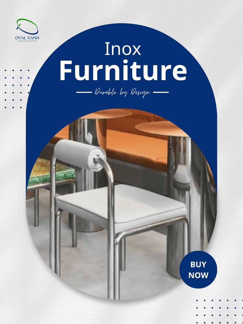✨ **Tinh tế trong thiết kế – Bền đẹp theo thời gian**

Sự kết hợp giữa inox sáng bóng và kiểu dáng hiện đại mang đến vẻ đẹp sang trọng, gọn gàng cho mọi không gian. Không chỉ có tính thẩm mỹ cao, chất liệu inox còn dễ vệ sinh, hạn chế ăn mòn và phù hợp với nhu cầu sử dụng lâu dài.

Phù hợp cho quán café, nhà hàng, khách sạn hay không gian gia đình theo phong cách hiện đại.

📩 Inbox Oval Xanh để được tư vấn mẫu mã, kích thước và báo giá phù hợp nhé!

🎯 207C Nguyễn Xí, P.Bình Thạnh, TP. Hồ Chí Minh
📞  0938 146 086 (CALL/ZALO)
📩  Contact@ovalxanh.com / ovalxanh@gmail.com
🌐  ovalxanh.com / sanxuatbanghecafe.com

#OvalXanh #NoiThatCafe #NoiThatNhaHang #BanGheInox #ThietKeNoiThat