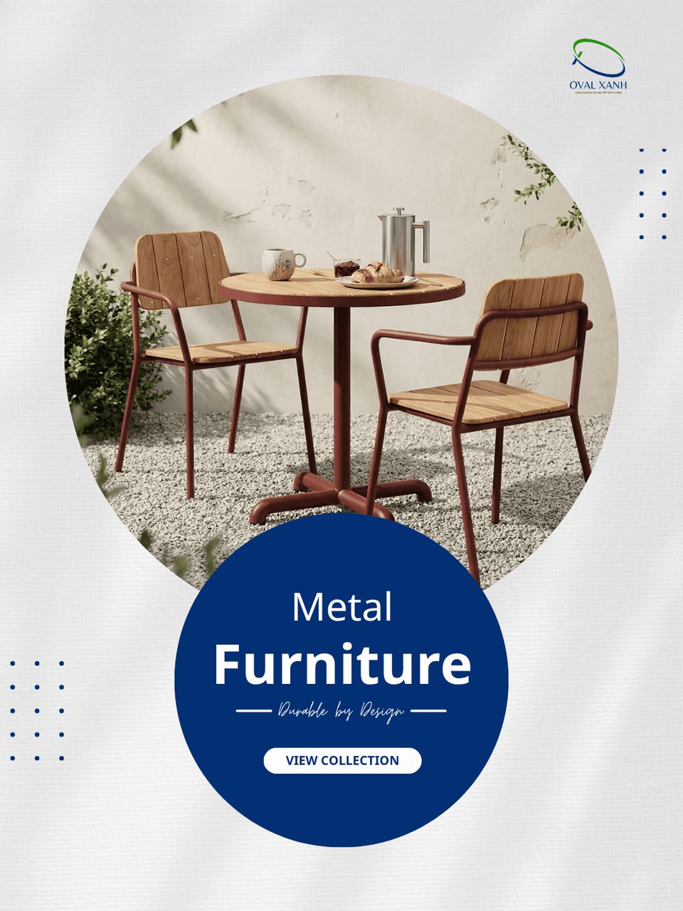 **Bền chắc – dễ phối, lên quán là đẹp 👌**

Khung sắt sơn tĩnh điện, form chắc chắn, đường nét gọn gàng nên vừa đảm bảo độ bền vừa dễ kết hợp với nhiều phong cách nội thất.

Từ bàn ghế café, nhà hàng đến không gian sân vườn, sắt có thể kết hợp cùng **gỗ, nệm, đá hoặc dây đan** để tạo ra nhiều kiểu dáng khác nhau.

✔️ Khung chắc chắn, sử dụng lâu dài
✔️ Sơn tĩnh điện hạn chế bong tróc, han gỉ
✔️ Mẫu mã linh hoạt, dễ tùy chỉnh theo không gian
✔️ Nhận làm theo mẫu và kích thước yêu cầu

📩 Cần mẫu phù hợp với quán hoặc công trình, cứ gửi hình tham khảo bên mình tư vấn nhé.

🎯 207C Nguyễn Xí, P.Bình Thạnh, TP. Hồ Chí Minh
📞  0938 146 086 (CALL/ZALO)
📩  Contact@ovalxanh.com / ovalxanh@gmail.com
🌐  ovalxanh.com / sanxuatbanghecafe.com

#OvalXanh #NoiThatCafe #BanGheCafe #GheSat #BanGheNhaHang #NoiThat #KhungSat #SatSonTinhDien