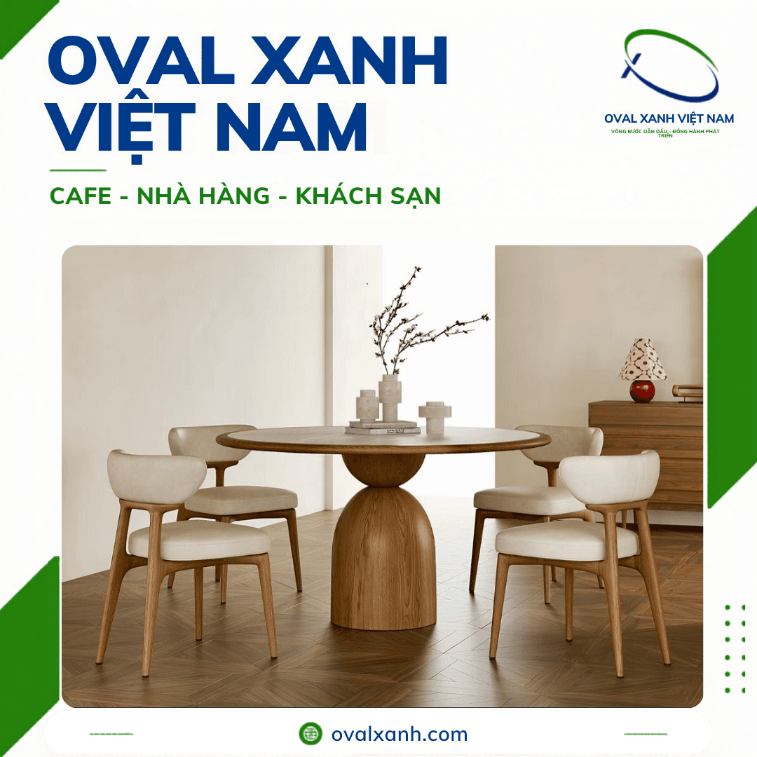 🔹 Góc ấm cúng cho không gian nhà hàng, cafe & gia đình
Những bộ bàn ăn gỗ tự nhiên, bàn tròn gỗ kết hợp ghế đan mây luôn mang lại cảm giác vô cùng gần gũi, tinh tế và ấm áp.
🔹 Giá xưởng trực tiếp: Bên mình hỗ trợ báo giá giá gốc trực tiếp tận xưởng gia công, không qua trung gian để tối ưu chi phí.
🔹 Chính sách chiết khấu: Luôn có ưu đãi giảm giá sâu và chiết khấu hấp dẫn cho khách hàng mua bán số lượng lớn và chốt đơn dự án.
🔹 Gia công theo yêu cầu: Khách hàng tự do chọn màu sơn gỗ, kích thước mặt bàn và chất liệu ghế để chốt đơn hoàn hảo theo thiết kế.
==========================
🎯 207C, Nguyễn Xí, Phường Bình Thạnh, Hồ Chí Minh
📞 Điện thoại: 0938 146 086 (Hiếu) (CALL/ZALO)
📩 : Contact@ovalxanh.com hoặc ovalxanh@gmail.com
🌐 website: ovalxanh.com và sanxuatbanghecafe.com
#OvalXanh #NoiThatCafe #BanGheNhaHang #DecorQuanCafe #InteriorDesign