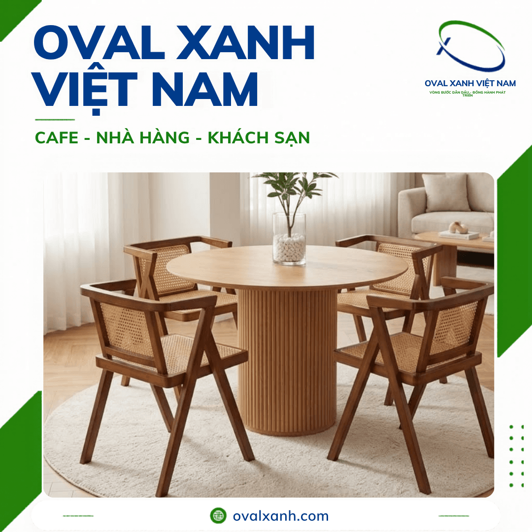 🔹 Góc ấm cúng cho không gian nhà hàng, cafe & gia đình
Những bộ bàn ăn gỗ tự nhiên, bàn tròn gỗ kết hợp ghế đan mây luôn mang lại cảm giác vô cùng gần gũi, tinh tế và ấm áp.
🔹 Giá xưởng trực tiếp: Bên mình hỗ trợ báo giá giá gốc trực tiếp tận xưởng gia công, không qua trung gian để tối ưu chi phí.
🔹 Chính sách chiết khấu: Luôn có ưu đãi giảm giá sâu và chiết khấu hấp dẫn cho khách hàng mua bán số lượng lớn và chốt đơn dự án.
🔹 Gia công theo yêu cầu: Khách hàng tự do chọn màu sơn gỗ, kích thước mặt bàn và chất liệu ghế để chốt đơn hoàn hảo theo thiết kế.
==========================
🎯 207C, Nguyễn Xí, Phường Bình Thạnh, Hồ Chí Minh
📞 Điện thoại: 0938 146 086 (Hiếu) (CALL/ZALO)
📩 : Contact@ovalxanh.com hoặc ovalxanh@gmail.com
🌐 website: ovalxanh.com và sanxuatbanghecafe.com
#OvalXanh #NoiThatCafe #BanGheNhaHang #DecorQuanCafe #InteriorDesign
