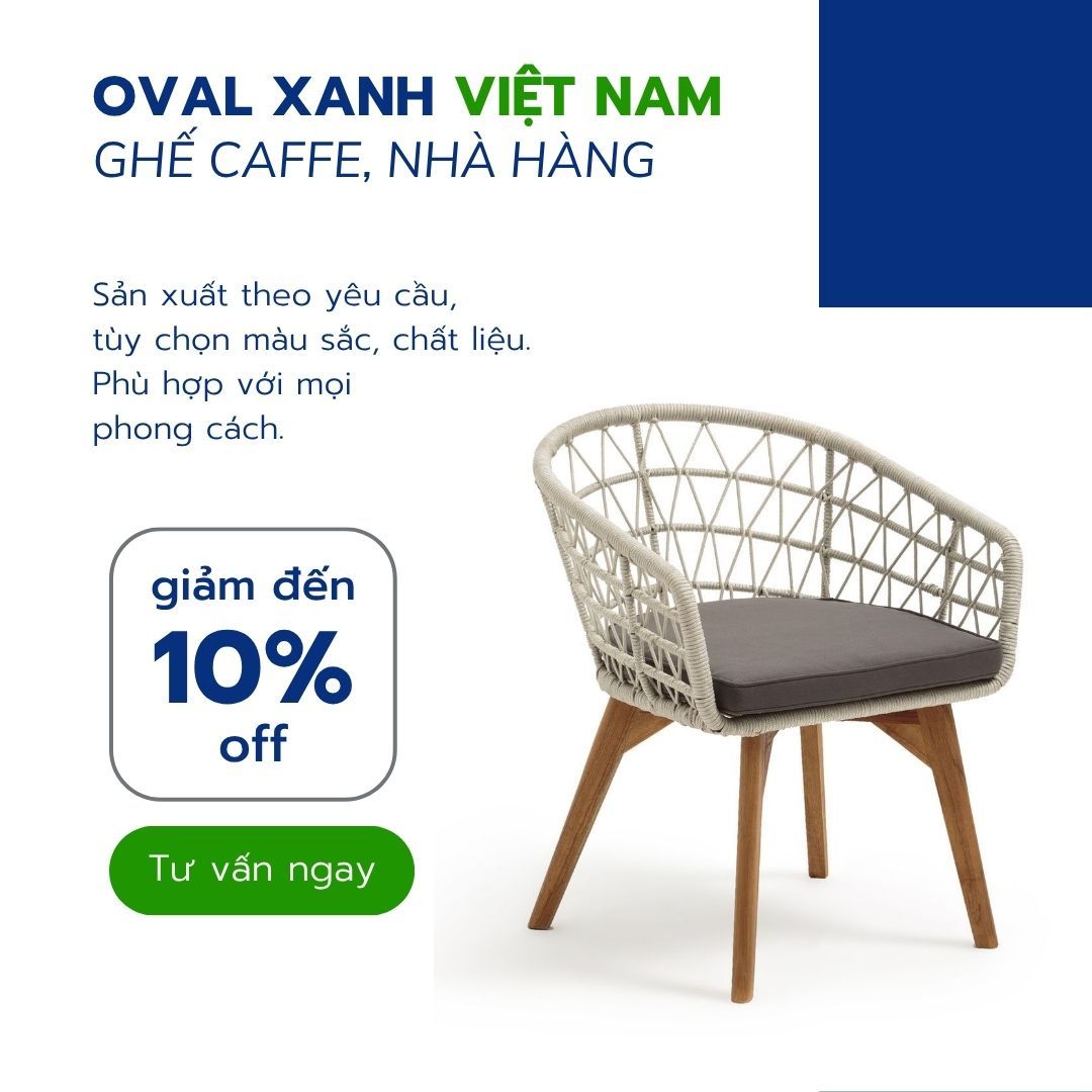 🌿 BÁO GIÁ XƯỞNG OVAL XANH — GHẾ CAFE, NHÀ HÀNG ĐAN MÂY & DÂY DÙ