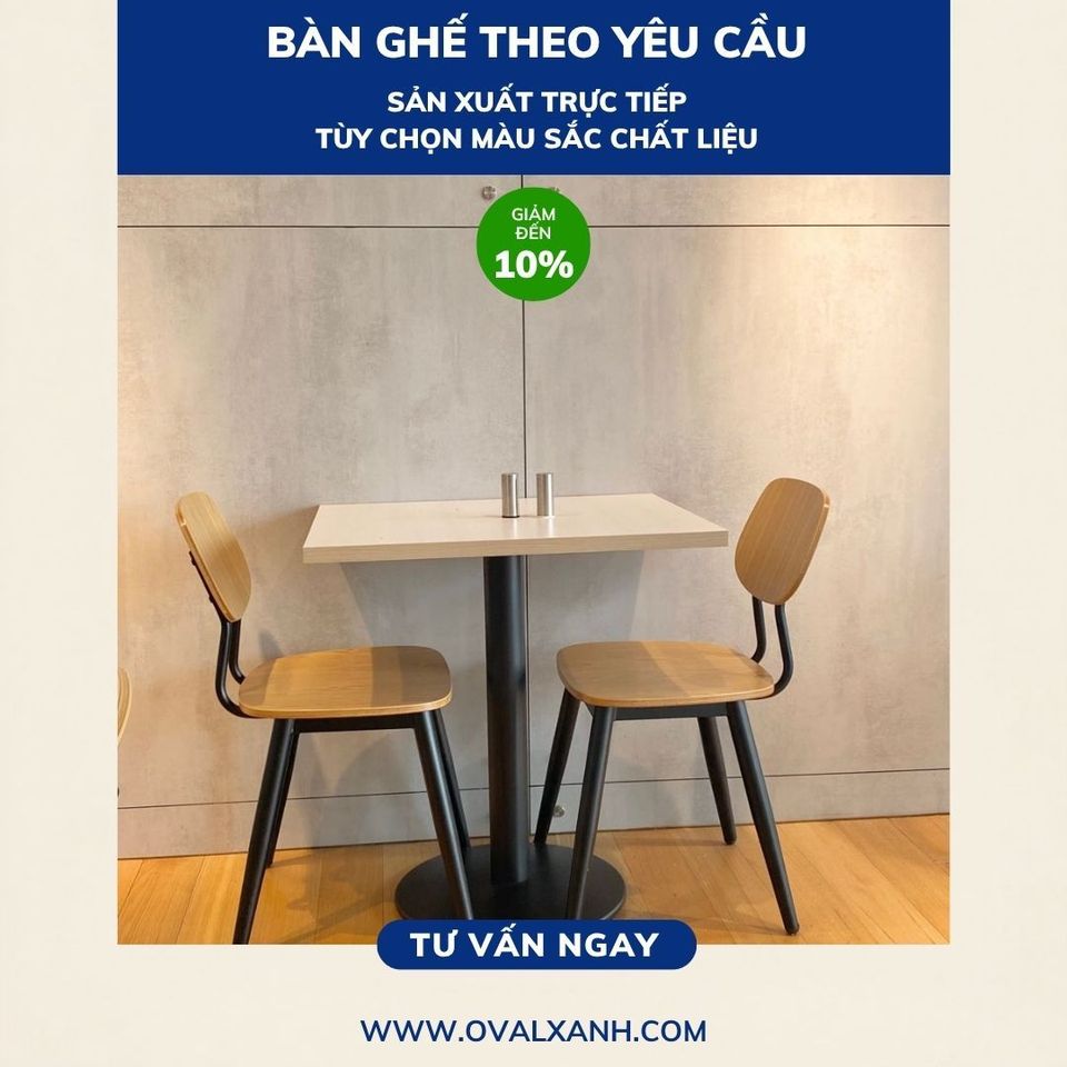✨ Giải pháp bàn ghế cafe nhỏ gọn tối ưu diện tích và thẩm mỹ
✅ Báo giá giá xưởng: Cung cấp báo giá trực tiếp tận xưởng sản xuất, tối ưu chi phí, không qua mua bán trung gian.
✅ Chiết khấu chốt đơn: Giảm giá 10% off cho đơn hàng dự án, áp dụng chính sách sỉ/lẻ và hỗ trợ chốt đơn nhanh chóng.
✅ Gia công theo bản vẽ: Tùy chỉnh kích thước mặt bàn tròn/vuông, màu sơn tĩnh điện khung sắt và kiểu dáng ghế cafe chuẩn theo thiết kế.
================================
🎯 207C, Nguyễn Xí, Phường Bình Thạnh, Hồ Chí Minh
📞 Điện thoại: 0903 997496 (Ovalxanh K) (CALL/ZALO)
📩 : contact@ovalxanh.com hoặc ovalxanh@gmail.com
🌐 Website: ovalxanh.com và sanxuatbanghecafe.com
#OvalXanh #Inox #BanGheCafe #DecorQuanCafe #BanGheNhaHang