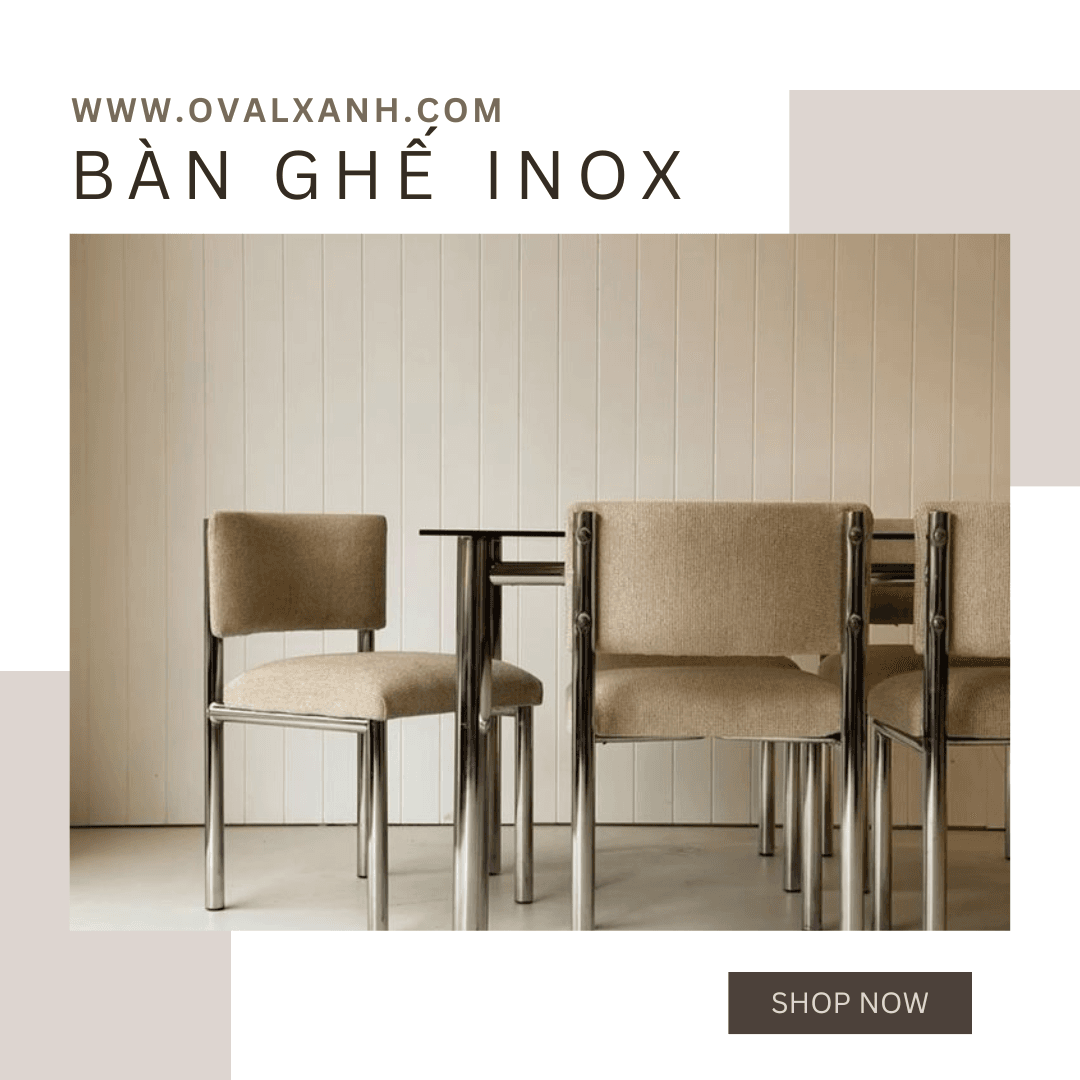 ✨ BÀN GHẾ INOX – BỀN ĐẸP, CHẮC CHẮN, GIÁ TỐT CHO MỌI CÔNG TRÌNH ✨