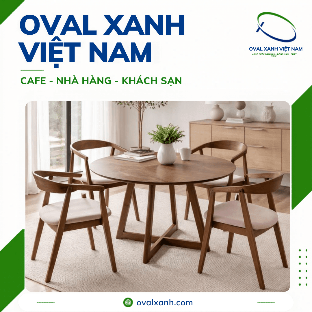 🔹 Góc ấm cúng cho không gian nhà hàng, cafe & gia đình
Những bộ bàn ăn gỗ tự nhiên, bàn tròn gỗ kết hợp ghế đan mây luôn mang lại cảm giác vô cùng gần gũi, tinh tế và ấm áp.
🔹 Giá xưởng trực tiếp: Bên mình hỗ trợ báo giá giá gốc trực tiếp tận xưởng gia công, không qua trung gian để tối ưu chi phí.
🔹 Chính sách chiết khấu: Luôn có ưu đãi giảm giá sâu và chiết khấu hấp dẫn cho khách hàng mua bán số lượng lớn và chốt đơn dự án.
🔹 Gia công theo yêu cầu: Khách hàng tự do chọn màu sơn gỗ, kích thước mặt bàn và chất liệu ghế để chốt đơn hoàn hảo theo thiết kế.
==========================
🎯 207C, Nguyễn Xí, Phường Bình Thạnh, Hồ Chí Minh
📞 Điện thoại: 0938 146 086 (Hiếu) (CALL/ZALO)
📩 : Contact@ovalxanh.com hoặc ovalxanh@gmail.com
🌐 website: ovalxanh.com và sanxuatbanghecafe.com
#OvalXanh #NoiThatCafe #BanGheNhaHang #DecorQuanCafe #InteriorDesign