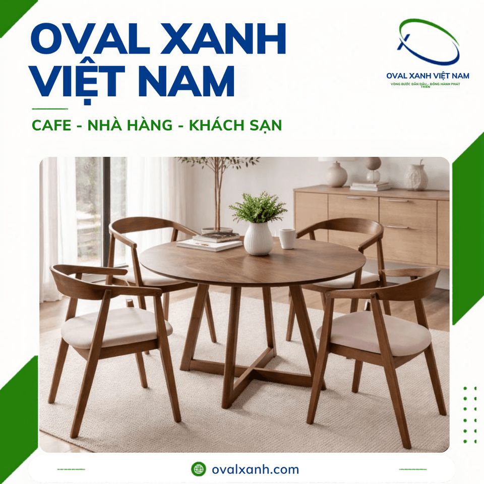 🔹 Góc ấm cúng cho không gian nhà hàng, cafe & gia đình
Những bộ bàn ăn gỗ tự nhiên, bàn tròn gỗ kết hợp ghế đan mây luôn mang lại cảm giác vô cùng gần gũi, tinh tế và ấm áp.
🔹 Giá xưởng trực tiếp: Bên mình hỗ trợ báo giá giá gốc trực tiếp tận xưởng gia công, không qua trung gian để tối ưu chi phí.
🔹 Chính sách chiết khấu: Luôn có ưu đãi giảm giá sâu và chiết khấu hấp dẫn cho khách hàng mua bán số lượng lớn và chốt đơn dự án.
🔹 Gia công theo yêu cầu: Khách hàng tự do chọn màu sơn gỗ, kích thước mặt bàn và chất liệu ghế để chốt đơn hoàn hảo theo thiết kế.
==========================
🎯 207C, Nguyễn Xí, Phường Bình Thạnh, Hồ Chí Minh
📞 Điện thoại: 0938 146 086 (Hiếu) (CALL/ZALO)
📩 : Contact@ovalxanh.com hoặc ovalxanh@gmail.com
🌐 website: ovalxanh.com và sanxuatbanghecafe.com
#OvalXanh #NoiThatCafe #BanGheNhaHang #DecorQuanCafe #InteriorDesign