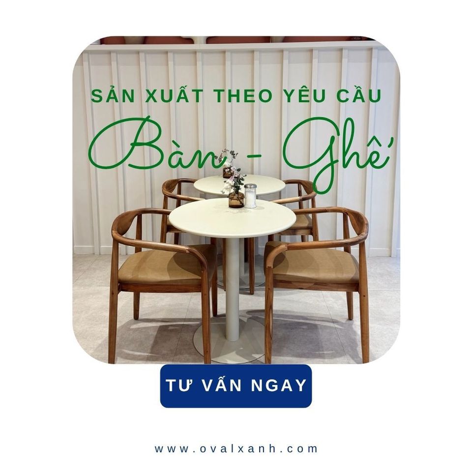 ✨ Nét ấm cúng và thanh lịch cho không gian cafe & nhà hàng
✅ Báo giá giá xưởng: Cung cấp báo giá trực tiếp tận xưởng sản xuất, tối ưu chi phí, không qua mua bán trung gian.
✅ Chiết khấu chốt đơn: Giảm giá 10% off cho đơn hàng dự án, áp dụng chính sách sỉ/lẻ và hỗ trợ chốt đơn nhanh chóng.
✅ Gia công theo bản vẽ: Tùy chỉnh chất liệu khung gỗ tự nhiên, màu vải/da bọc đệm và kích thước bàn tròn cafe chuẩn theo thiết kế.
================================
🎯 207C, Nguyễn Xí, Phường Bình Thạnh, Hồ Chí Minh
📞 Điện thoại: 0903 997496 (Ovalxanh K) (CALL/ZALO)
📩 : contact@ovalxanh.com hoặc ovalxanh@gmail.com
🌐 Website: ovalxanh.com và sanxuatbanghecafe.com
#OvalXanh #Inox #BanGheCafe #DecorQuanCafe #BanGheNhaHang