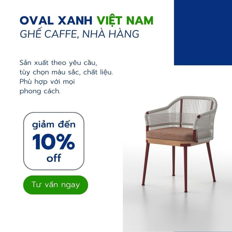 🌿 BÁO GIÁ XƯỞNG OVAL XANH — GHẾ CAFE, NHÀ HÀNG ĐAN MÂY & DÂY DÙ