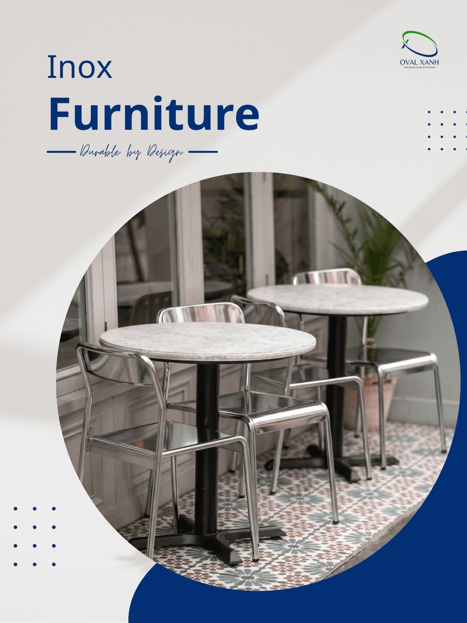 ✨ **Tinh tế trong từng đường nét – bền đẹp theo thời gian**

Không cần quá cầu kỳ, những thiết kế từ inox vẫn đủ tạo điểm nhấn cho không gian nhờ vẻ ngoài hiện đại, thanh lịch và dễ phối hợp với nhiều phong cách nội thất.

▪️ Kiểu dáng đa dạng, phù hợp quán café, nhà hàng và không gian gia đình.
▪️ Bề mặt sáng đẹp, dễ vệ sinh và lau chùi.
▪️ Kết cấu chắc chắn, đáp ứng nhu cầu sử dụng hằng ngày.
▪️ Dễ kết hợp cùng mặt gỗ, mặt đá hoặc các chất liệu khác.

📩 Liên hệ để được tư vấn mẫu mã, kích thước và báo giá phù hợp với nhu cầu của bạn nhé!

🎯 207C Nguyễn Xí, P.Bình Thạnh, TP. Hồ Chí Minh
📞  0938 146 086 (CALL/ZALO)
📩  Contact@ovalxanh.com / ovalxanh@gmail.com
🌐  ovalxanh.com / sanxuatbanghecafe.com

#NoiThat #BanGheInox #NoiThatCafe #NoiThatNhaHang #OvalXanh