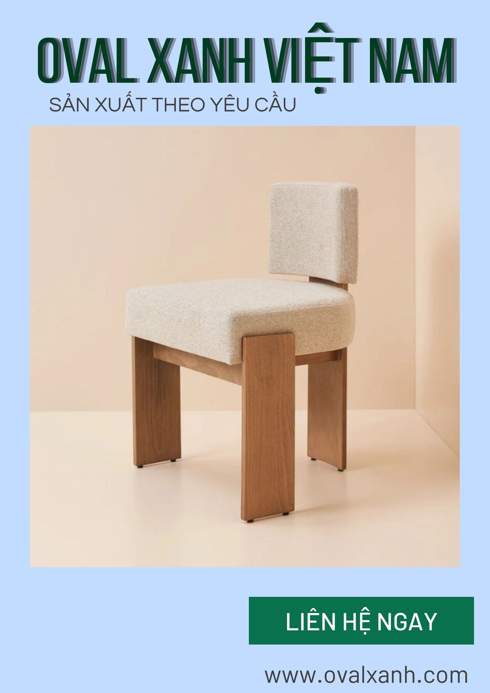 ✨ GHẾ GỖ – VẺ ĐẸP TỰ NHIÊN, BỀN BỈ THEO THỜI GIAN ✨
Ghế gỗ là lựa chọn được yêu thích nhờ thiết kế tinh tế, chất liệu bền đẹp và dễ dàng kết hợp với nhiều phong cách nội thất. Từ quán cà phê, nhà hàng đến gia đình hay văn phòng, mỗi mẫu ghế đều mang đến sự thoải mái, chắc chắn và tạo điểm nhấn sang trọng cho không gian.
Được gia công tỉ mỉ từ chất liệu gỗ chất lượng, sản phẩm có độ bền cao, sử dụng lâu dài và luôn giữ được vẻ đẹp tự nhiên theo thời gian.
✅ Gỗ tự nhiên chắc chắn, bền đẹp
✅ Thiết kế hiện đại, đa dạng mẫu mã
✅ Phù hợp nhiều không gian sử dụng
✅ Hỗ trợ giao hàng tận nơi
================================
🎯 207C, Nguyễn Xí, Phường Bình Thạnh, Hồ Chí Minh
📞 Điện thoại: 0939 546 469 (Trang) (CALL/ZALO)
📩 : contact@ovalxanh.com hoặc ovalxanh@gmail.com
🌐 Website: ovalxanh.com và sanxuatbanghecafe.com
#OvalXanh #BanGheCafe #DecorQuanCafe #BanGheNhaHang  #BanGheKhachSan #BanGheF&B