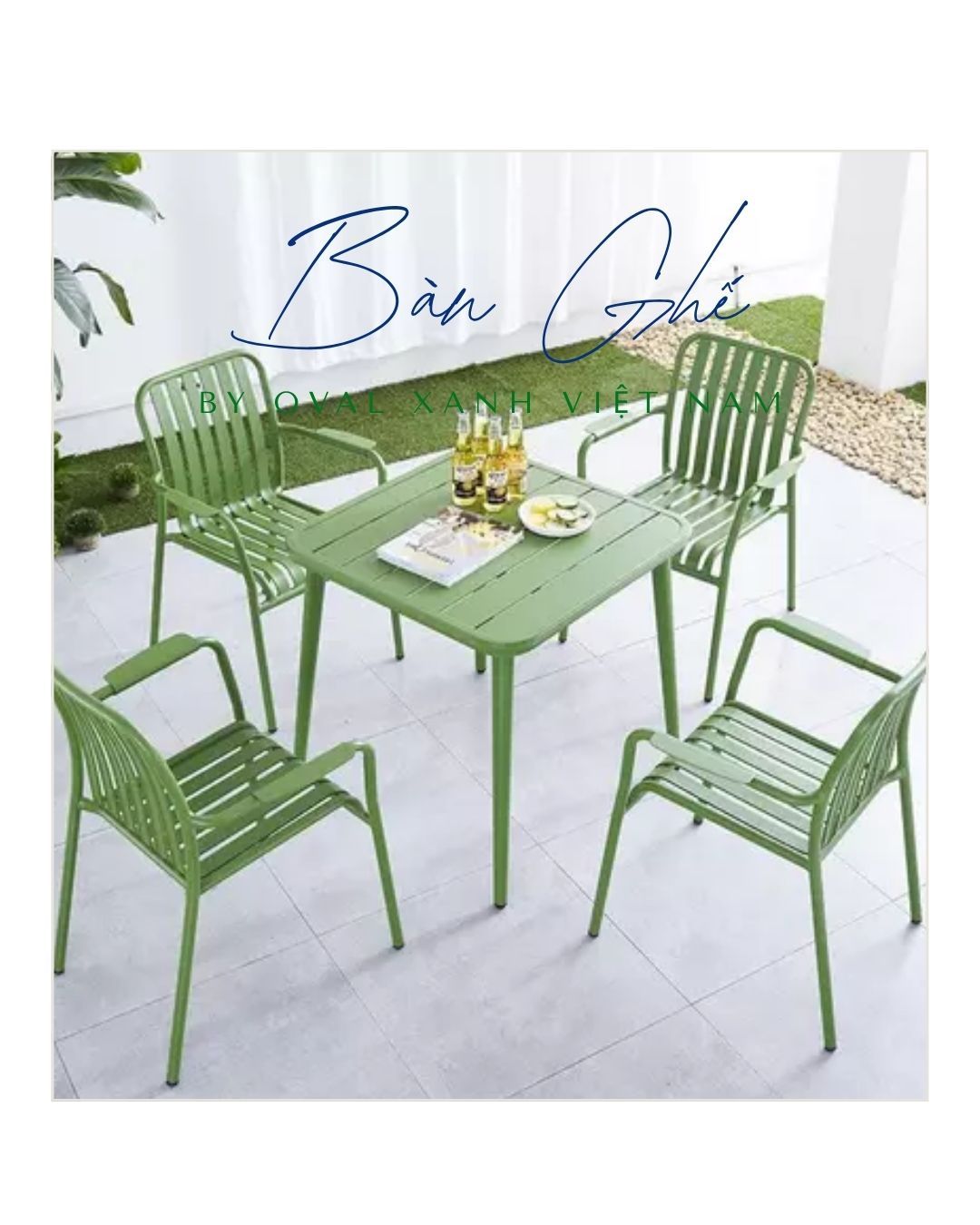 BÀN GHẾ NGOÀI TRỜI – GỌN NHẸ, BỀN BỈ & HIỆN ĐẠI ☀️🌿