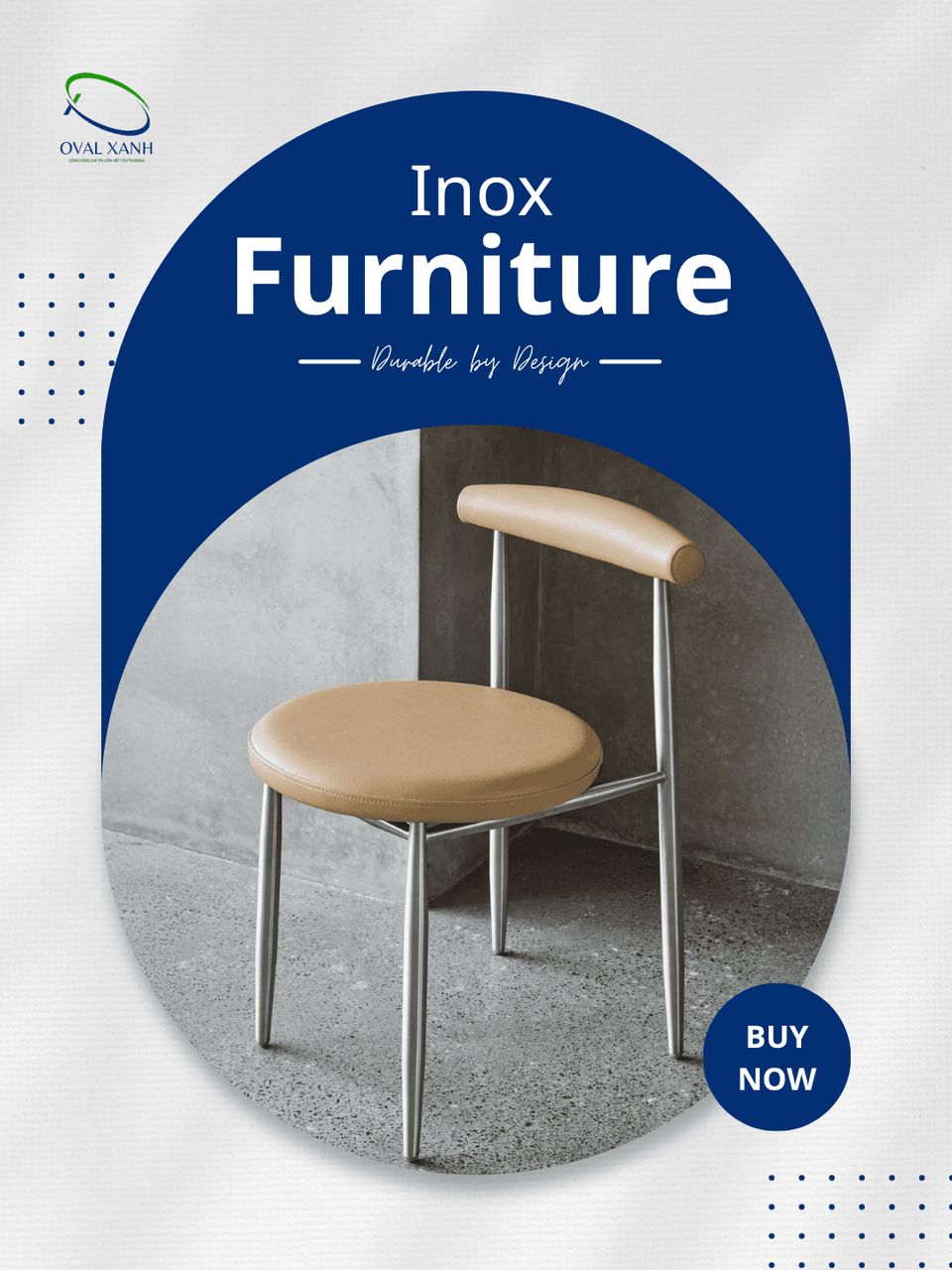 ✨ **Tinh tế trong thiết kế – Bền đẹp theo thời gian**

Sự kết hợp giữa inox sáng bóng và kiểu dáng hiện đại mang đến vẻ đẹp sang trọng, gọn gàng cho mọi không gian. Không chỉ có tính thẩm mỹ cao, chất liệu inox còn dễ vệ sinh, hạn chế ăn mòn và phù hợp với nhu cầu sử dụng lâu dài.

Phù hợp cho quán café, nhà hàng, khách sạn hay không gian gia đình theo phong cách hiện đại.

📩 Inbox Oval Xanh để được tư vấn mẫu mã, kích thước và báo giá phù hợp nhé!

🎯 207C Nguyễn Xí, P.Bình Thạnh, TP. Hồ Chí Minh
📞  0938 146 086 (CALL/ZALO)
📩  Contact@ovalxanh.com / ovalxanh@gmail.com
🌐  ovalxanh.com / sanxuatbanghecafe.com

#OvalXanh #NoiThatCafe #NoiThatNhaHang #BanGheInox #ThietKeNoiThat