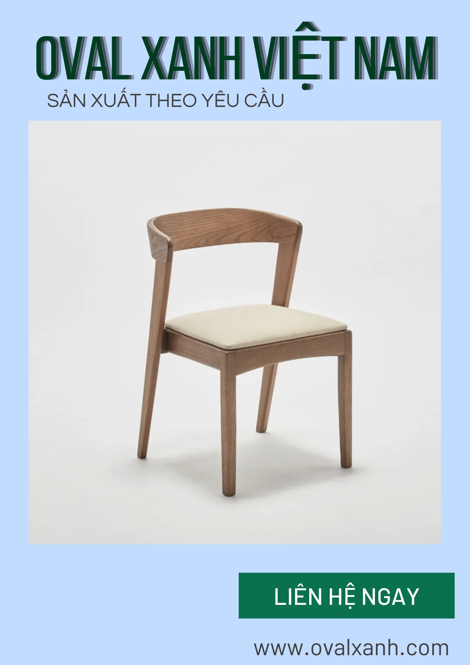 ✨ GHẾ GỖ – VẺ ĐẸP TỰ NHIÊN, BỀN BỈ THEO THỜI GIAN ✨
Ghế gỗ là lựa chọn được yêu thích nhờ thiết kế tinh tế, chất liệu bền đẹp và dễ dàng kết hợp với nhiều phong cách nội thất. Từ quán cà phê, nhà hàng đến gia đình hay văn phòng, mỗi mẫu ghế đều mang đến sự thoải mái, chắc chắn và tạo điểm nhấn sang trọng cho không gian.
Được gia công tỉ mỉ từ chất liệu gỗ chất lượng, sản phẩm có độ bền cao, sử dụng lâu dài và luôn giữ được vẻ đẹp tự nhiên theo thời gian.
✅ Gỗ tự nhiên chắc chắn, bền đẹp
✅ Thiết kế hiện đại, đa dạng mẫu mã
✅ Phù hợp nhiều không gian sử dụng
✅ Hỗ trợ giao hàng tận nơi
================================
🎯 207C, Nguyễn Xí, Phường Bình Thạnh, Hồ Chí Minh
📞 Điện thoại: 0939 546 469 (Trang) (CALL/ZALO)
📩 : contact@ovalxanh.com hoặc ovalxanh@gmail.com
🌐 Website: ovalxanh.com và sanxuatbanghecafe.com
#OvalXanh #BanGheCafe #DecorQuanCafe #BanGheNhaHang  #BanGheKhachSan #BanGheF&B