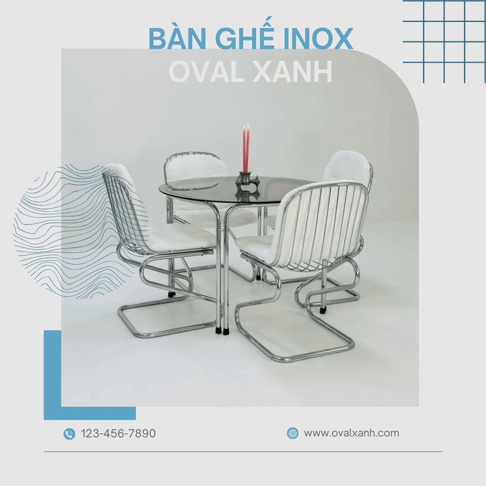 ☕ **BÀN GHẾ INOX QUÁN CAFE – GIÁ TẬN XƯỞNG**
