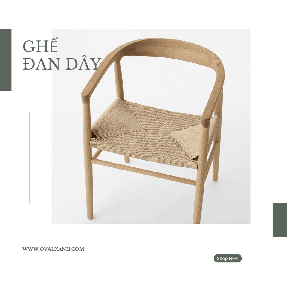 ✨ GHẾ ĐAN DÂY – ĐIỂM NHẤN TINH TẾ CHO MỌI KHÔNG GIAN ✨