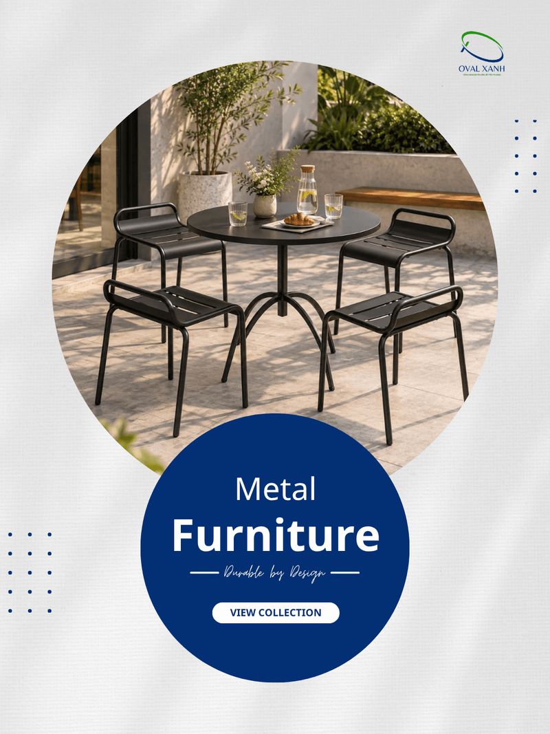 **Bền chắc – dễ phối, lên quán là đẹp 👌**

Khung sắt sơn tĩnh điện, form chắc chắn, đường nét gọn gàng nên vừa đảm bảo độ bền vừa dễ kết hợp với nhiều phong cách nội thất.

Từ bàn ghế café, nhà hàng đến không gian sân vườn, sắt có thể kết hợp cùng **gỗ, nệm, đá hoặc dây đan** để tạo ra nhiều kiểu dáng khác nhau.

✔️ Khung chắc chắn, sử dụng lâu dài
✔️ Sơn tĩnh điện hạn chế bong tróc, han gỉ
✔️ Mẫu mã linh hoạt, dễ tùy chỉnh theo không gian
✔️ Nhận làm theo mẫu và kích thước yêu cầu

📩 Cần mẫu phù hợp với quán hoặc công trình, cứ gửi hình tham khảo bên mình tư vấn nhé.

🎯 207C Nguyễn Xí, P.Bình Thạnh, TP. Hồ Chí Minh
📞  0938 146 086 (CALL/ZALO)
📩  Contact@ovalxanh.com / ovalxanh@gmail.com
🌐  ovalxanh.com / sanxuatbanghecafe.com

#OvalXanh #NoiThatCafe #BanGheCafe #GheSat #BanGheNhaHang #NoiThat #KhungSat #SatSonTinhDien