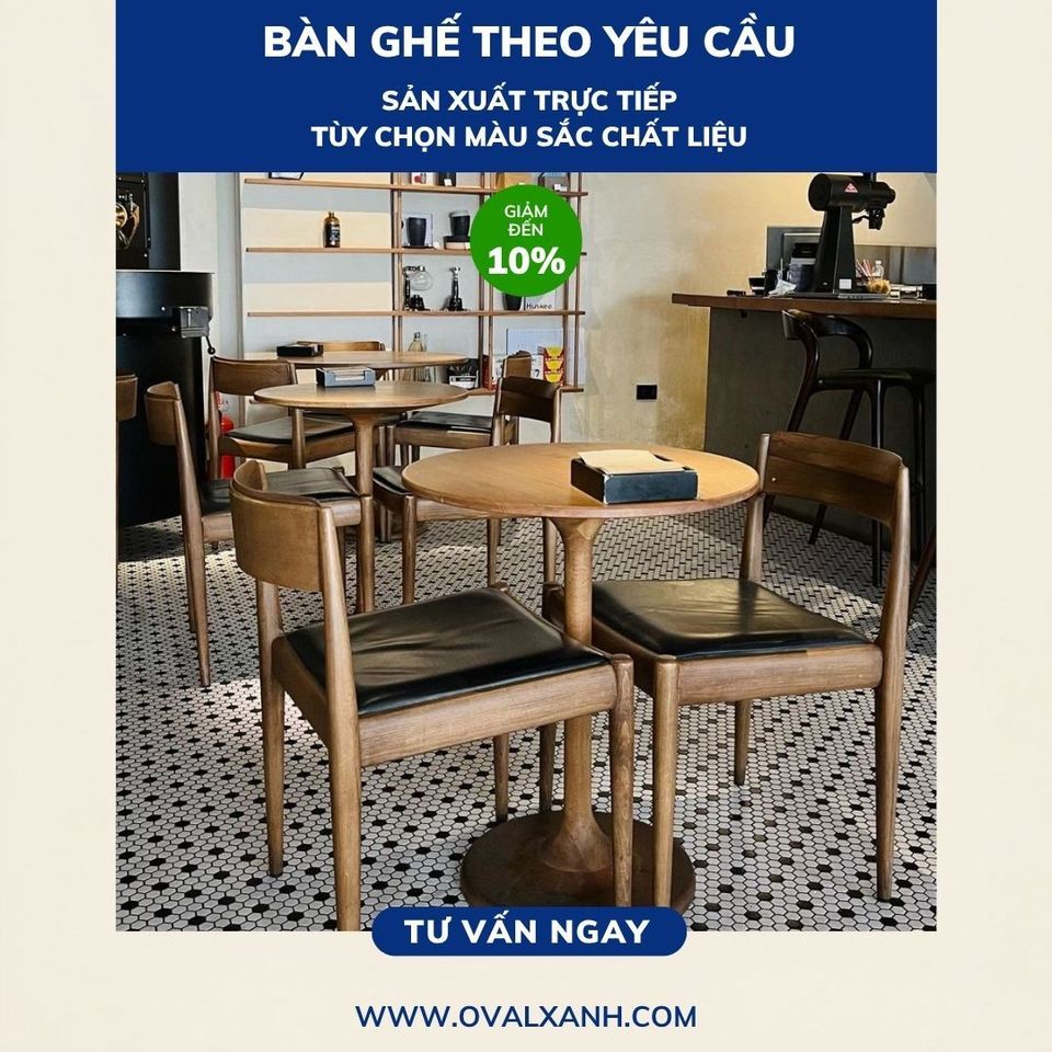 ✨ Giải pháp bàn ghế cafe nhỏ gọn tối ưu diện tích và thẩm mỹ
✅ Báo giá giá xưởng: Cung cấp báo giá trực tiếp tận xưởng sản xuất, tối ưu chi phí, không qua mua bán trung gian.
✅ Chiết khấu chốt đơn: Giảm giá 10% off cho đơn hàng dự án, áp dụng chính sách sỉ/lẻ và hỗ trợ chốt đơn nhanh chóng.
✅ Gia công theo bản vẽ: Tùy chỉnh kích thước mặt bàn tròn/vuông, màu sơn tĩnh điện khung sắt và kiểu dáng ghế cafe chuẩn theo thiết kế.
================================
🎯 207C, Nguyễn Xí, Phường Bình Thạnh, Hồ Chí Minh
📞 Điện thoại: 0903 997496 (Ovalxanh K) (CALL/ZALO)
📩 : contact@ovalxanh.com hoặc ovalxanh@gmail.com
🌐 Website: ovalxanh.com và sanxuatbanghecafe.com
#OvalXanh #Inox #BanGheCafe #DecorQuanCafe #BanGheNhaHang