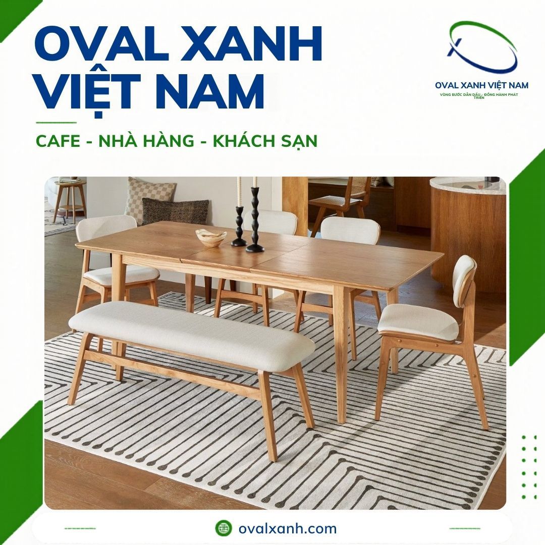 BÀN GHẾ CAFE, NHÀ HÀNG, KHÁCH SẠN – CHUẨN GU ĐẲNG CẤP 🍽️✨
Không gian sang trọng, ấm cúng bắt đầu từ những bộ bàn ghế tinh tế! Oval Xanh Việt Nam mang đến BST bàn ghế gỗ cao cấp chuyên dụng cho các dự án F&B và lưu trú:
✅ Thiết kế tối ưu: Đa dạng kiểu dáng từ bàn dài, bàn tròn phối ghế đơn đến ghế băng dài, vừa tối ưu diện tích vừa tạo điểm nhấn thanh lịch.
✅ Chất liệu bền bỉ: Khung gỗ tự nhiên xử lý kỹ lưỡng, đệm bọc êm ái, chịu lực tốt cho tần suất sử dụng cao.
✅ Giá gốc từ xưởng: Sản xuất trực tiếp không qua trung gian, đảm bảo tiến độ và chiết khấu cực tốt cho công trình.
==========================
🎯 207C, Nguyễn Xí, Phường Bình Thạnh, Hồ Chí Minh
📞 Điện thoại: 0938 146 086 (Hiếu) (CALL/ZALO)
📩 : Contact@ovalxanh.com hoặc ovalxanh@gmail.com
🌐 website: ovalxanh.com và sanxuatbanghecafe.com
#OvalXanh #NoiThatCafe #BanGheNhaHang #DecorQuanCafe #InteriorDesign