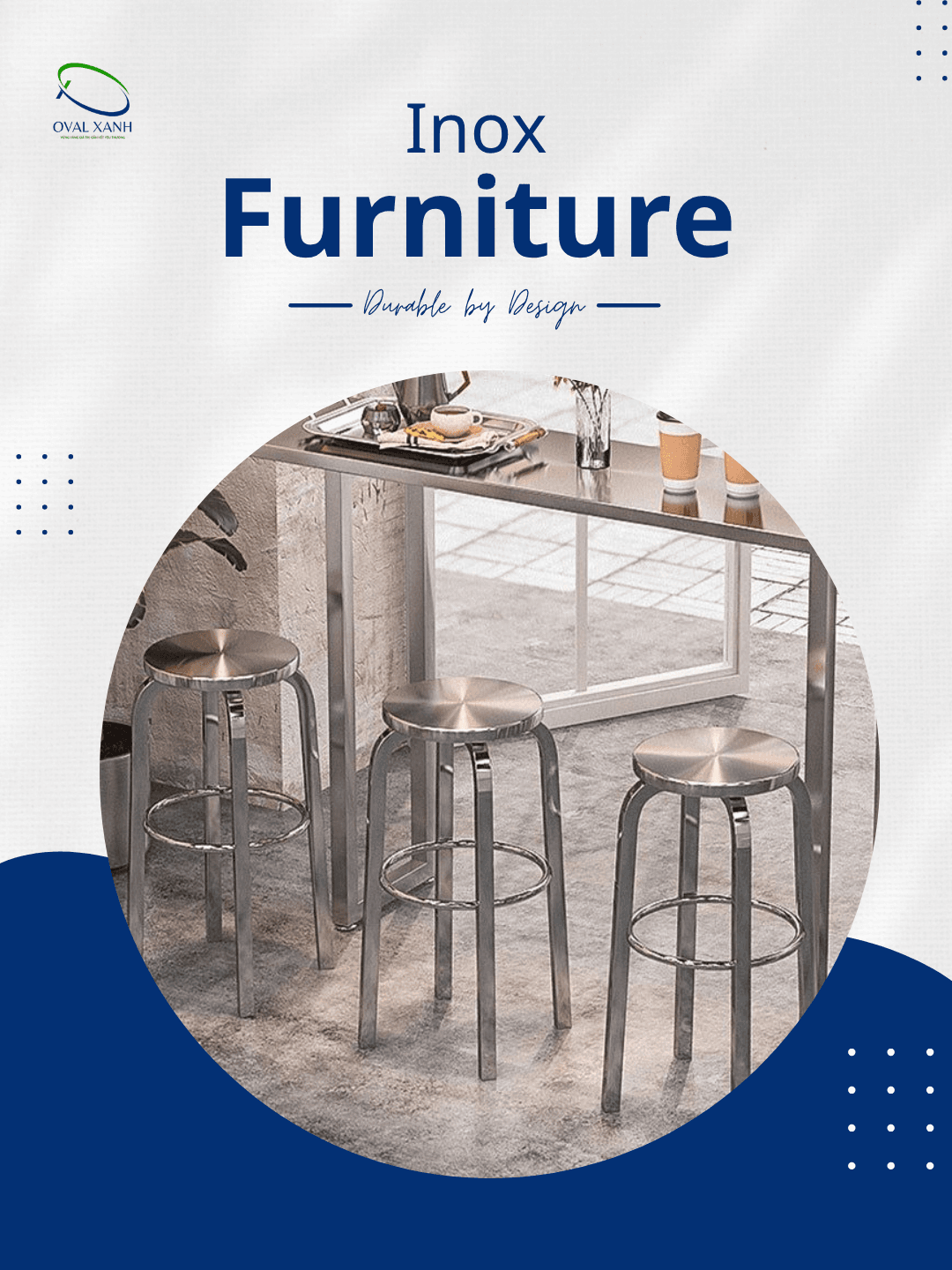 ✨ BỀN ĐẸP, HIỆN ĐẠI, DÙNG LÂU DÀI ✨

Inox mang lại vẻ ngoài gọn gàng, hiện đại nhưng vẫn đảm bảo độ bền cao, phù hợp cho nhiều không gian từ nhà ở, căn hộ đến nhà hàng, café, khách sạn.

🔹 Khung inox chắc chắn, kết cấu ổn định
🔹 Bề mặt sáng đẹp, dễ vệ sinh
🔹 Hạn chế gỉ sét, phù hợp sử dụng lâu dài
🔹 Có thể kết hợp gỗ, đá, da/nệm để tạo nhiều phong cách khác nhau
🔹 Nhận sản xuất theo mẫu & kích thước yêu cầu

📩 Cần tư vấn mẫu, kích thước hoặc báo giá, inbox để bên em hỗ trợ nhé!

🎯 207C Nguyễn Xí, P.Bình Thạnh, TP. Hồ Chí Minh
📞  0938 146 086 (CALL/ZALO)
📩  Contact@ovalxanh.com / ovalxanh@gmail.com
🌐  ovalxanh.com / sanxuatbanghecafe.com

#OvalXanh #NoiThatInox #BanGheInox #GheInox #BanInox #NoiThatNhaHang #NoiThatCafe #NoiThatKhachSan #BanGheTheoYeuCau