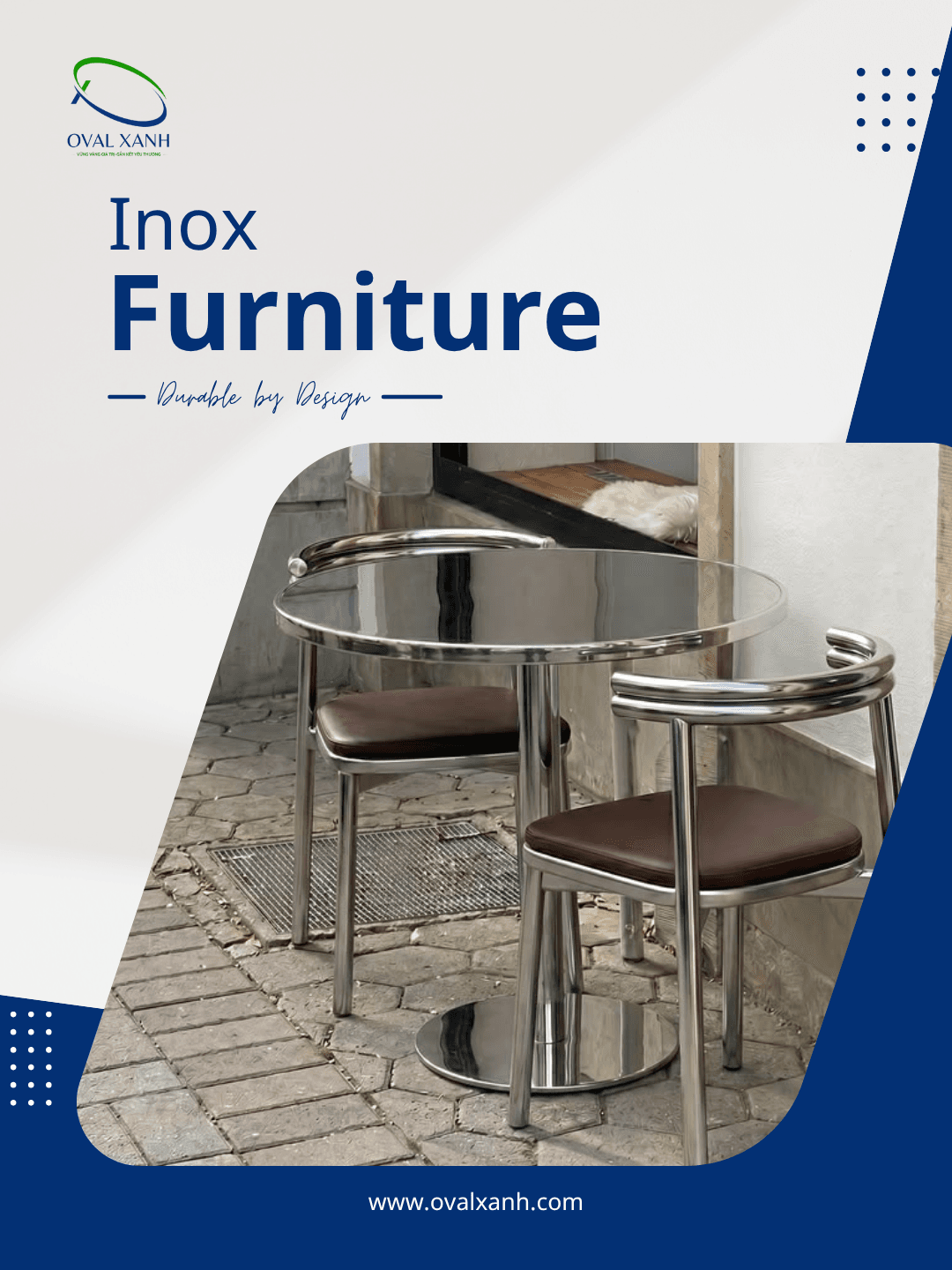 ✨ BỀN BỈ TỪ CHẤT LIỆU – NỔI BẬT TRONG TỪNG KHÔNG GIAN ✨

Bàn ghế inox với thiết kế chắc chắn, hiện đại, dễ vệ sinh và phù hợp cho nhiều không gian từ quán ăn, nhà hàng đến sân vườn.
Đầu tư một lần – sử dụng bền lâu, tiết kiệm chi phí về sau!

📌 Nhận gia công bàn ghế inox theo kích thước và mẫu yêu cầu.

🎯 207C Nguyễn Xí, P.Bình Thạnh, TP. Hồ Chí Minh
📞  0938 146 086 (CALL/ZALO)
📩  Contact@ovalxanh.com / ovalxanh@gmail.com
🌐  ovalxanh.com / sanxuatbanghecafe.com

#banGheInox #NoiThatInox #GiaCongNoiThat #BanGheTheoYeuCau #OvalXanh