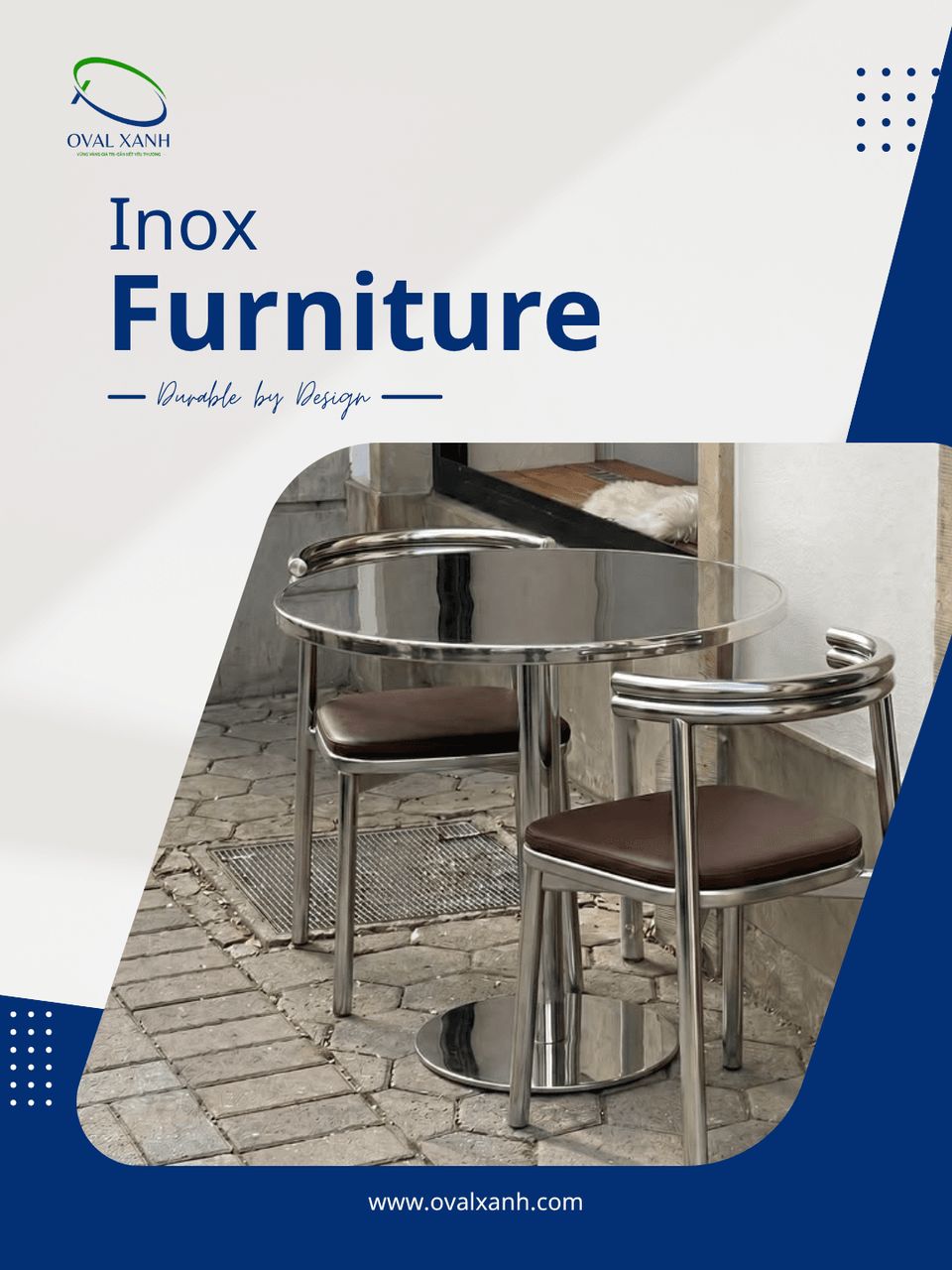 ✨ BỀN BỈ TỪ CHẤT LIỆU – NỔI BẬT TRONG TỪNG KHÔNG GIAN ✨

Bàn ghế inox với thiết kế chắc chắn, hiện đại, dễ vệ sinh và phù hợp cho nhiều không gian từ quán ăn, nhà hàng đến sân vườn.
Đầu tư một lần – sử dụng bền lâu, tiết kiệm chi phí về sau!

📌 Nhận gia công bàn ghế inox theo kích thước và mẫu yêu cầu.

🎯 207C Nguyễn Xí, P.Bình Thạnh, TP. Hồ Chí Minh
📞  0938 146 086 (CALL/ZALO)
📩  Contact@ovalxanh.com / ovalxanh@gmail.com
🌐  ovalxanh.com / sanxuatbanghecafe.com

#banGheInox #NoiThatInox #GiaCongNoiThat #BanGheTheoYeuCau #OvalXanh
