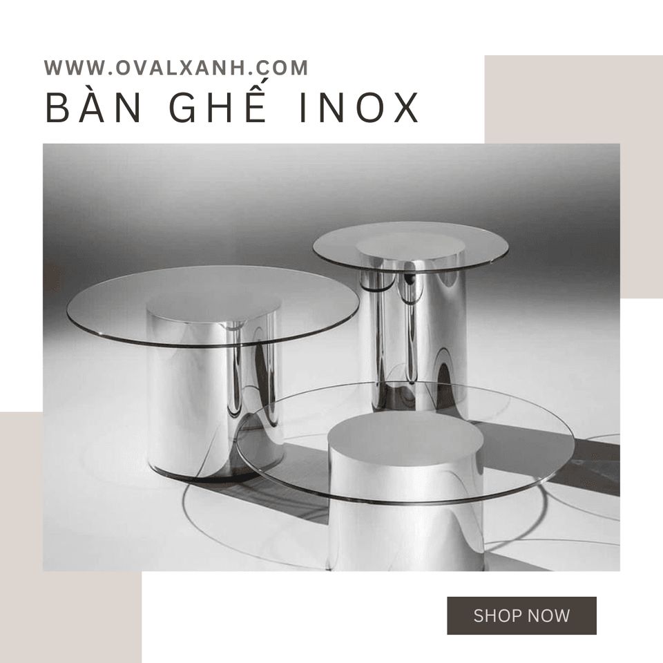✨ BÀN GHẾ INOX – BỀN ĐẸP, CHẮC CHẮN, GIÁ TỐT CHO MỌI CÔNG TRÌNH ✨
