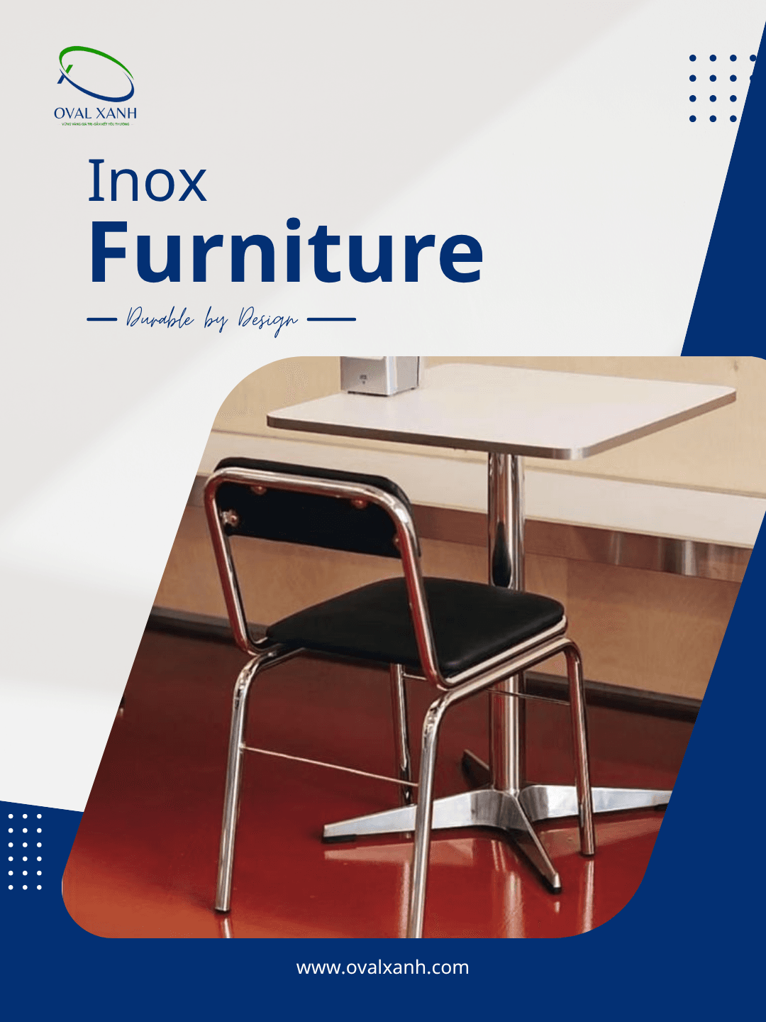 ✨ BỀN BỈ TỪ CHẤT LIỆU – NỔI BẬT TRONG TỪNG KHÔNG GIAN ✨

Bàn ghế inox với thiết kế chắc chắn, hiện đại, dễ vệ sinh và phù hợp cho nhiều không gian từ quán ăn, nhà hàng đến sân vườn.
Đầu tư một lần – sử dụng bền lâu, tiết kiệm chi phí về sau!

📌 Nhận gia công bàn ghế inox theo kích thước và mẫu yêu cầu.

🎯 207C Nguyễn Xí, P.Bình Thạnh, TP. Hồ Chí Minh
📞  0938 146 086 (CALL/ZALO)
📩  Contact@ovalxanh.com / ovalxanh@gmail.com
🌐  ovalxanh.com / sanxuatbanghecafe.com

#banGheInox #NoiThatInox #GiaCongNoiThat #BanGheTheoYeuCau #OvalXanh
