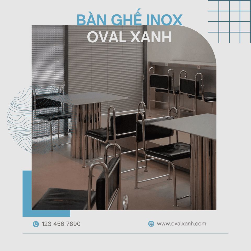 ☕ **BÀN GHẾ INOX QUÁN CAFE – GIÁ TẬN XƯỞNG**